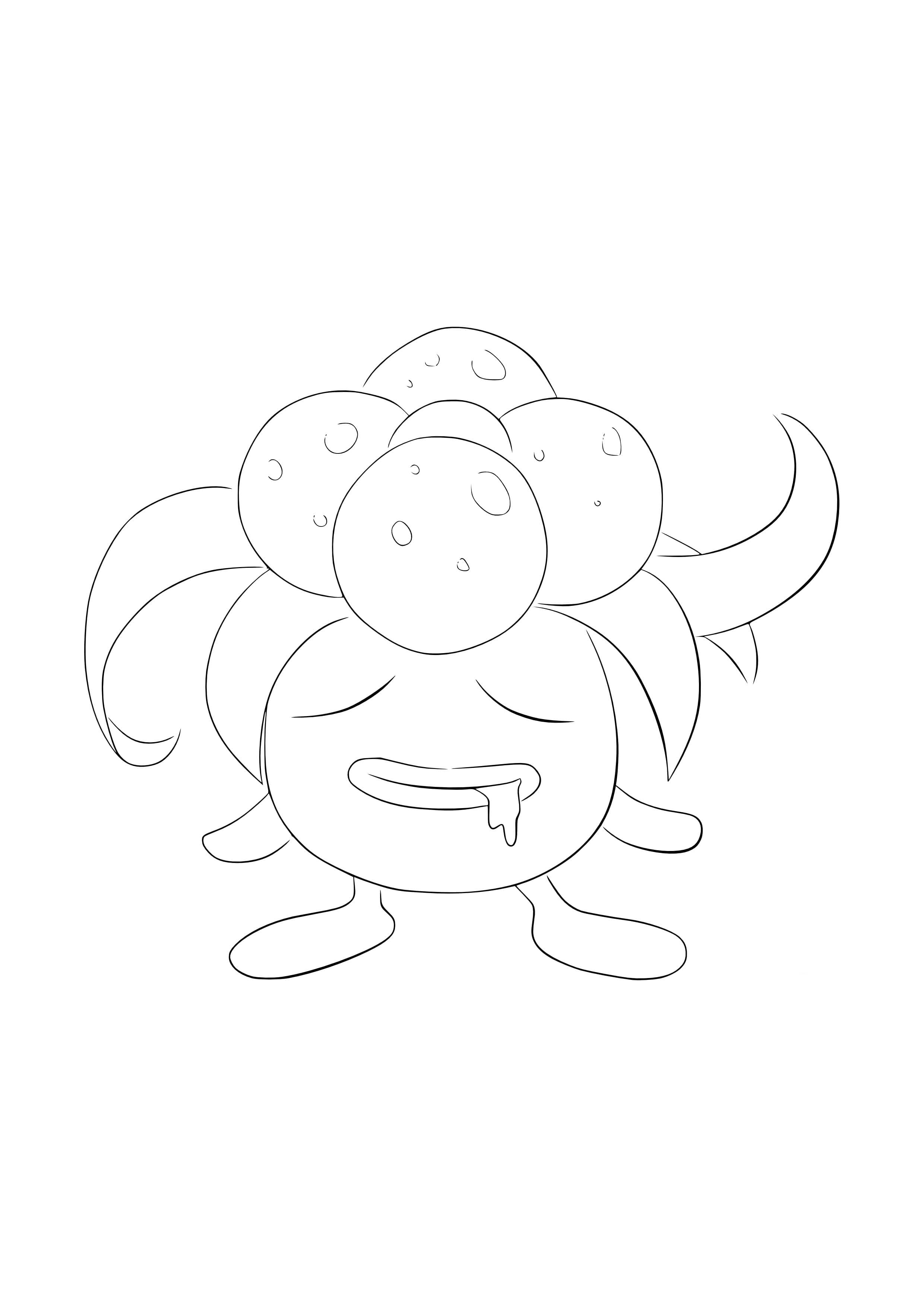 Página para colorear Gloom (A4) para imprimir