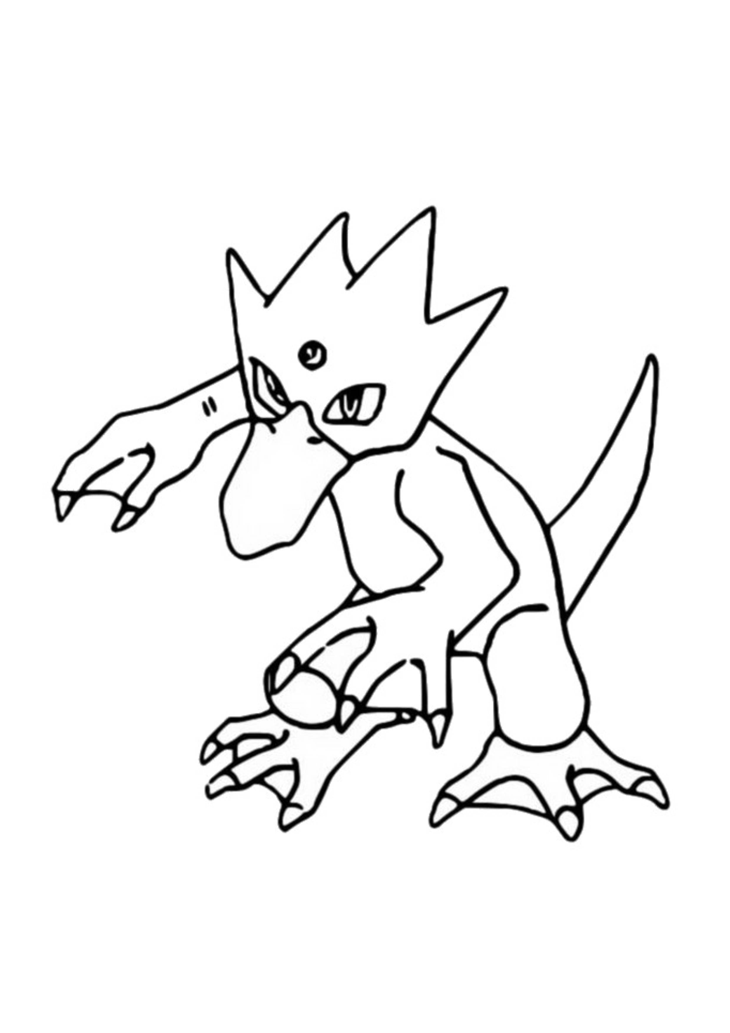 Página para colorear Golduck (A4) para imprimir