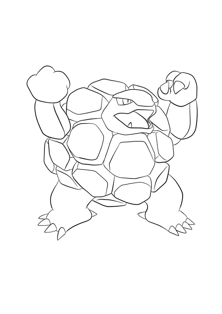 Página para colorear Golem (A4) para imprimir