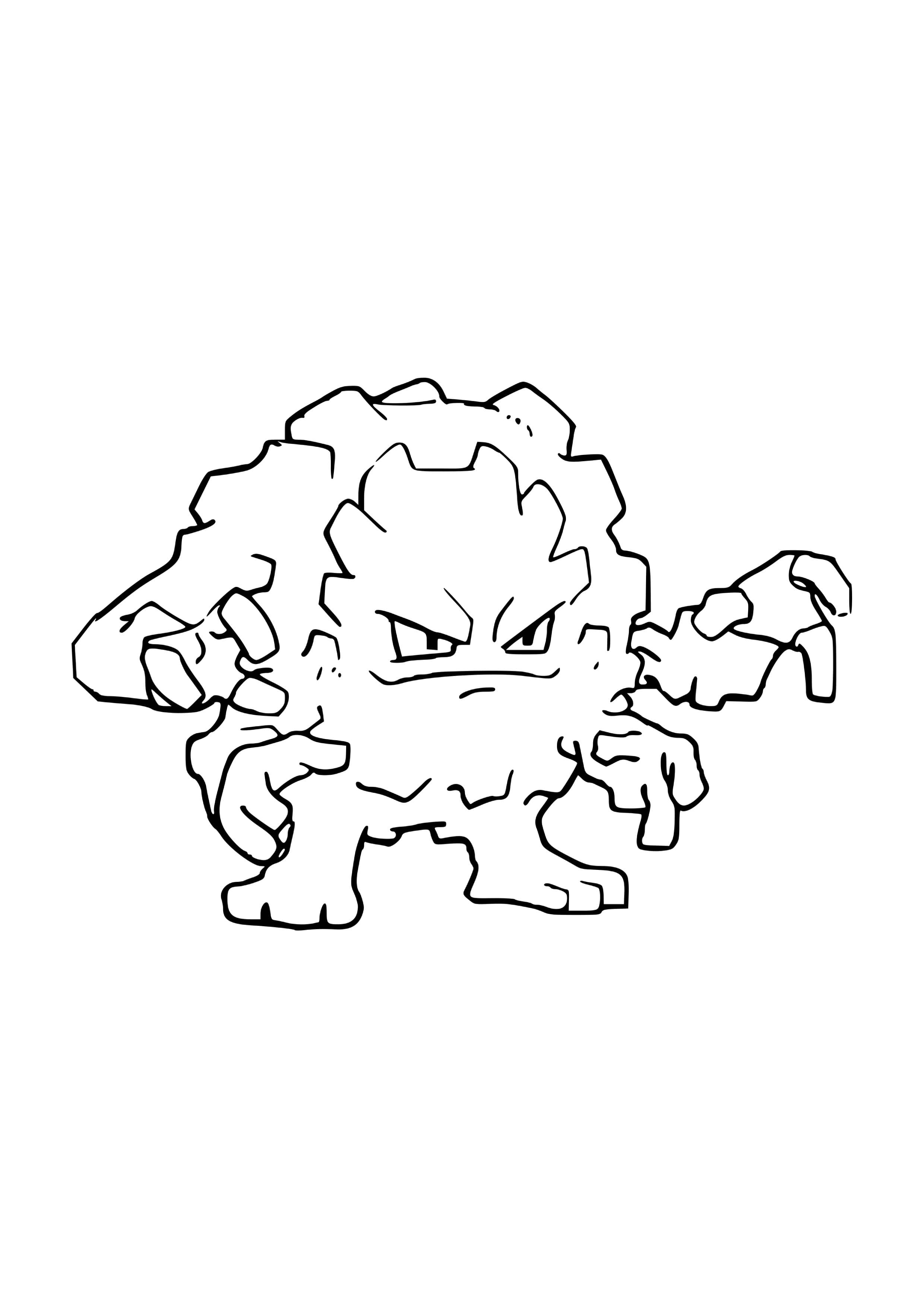 Página para colorear Graveler (A4) para imprimir