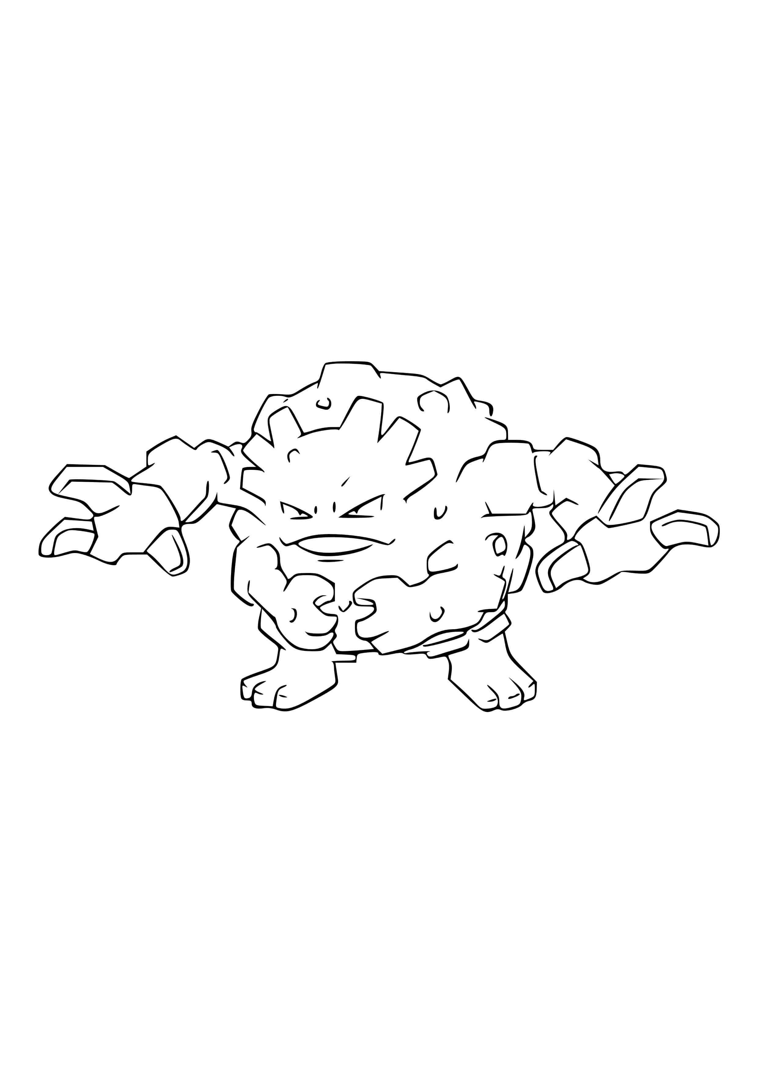 Página para colorear Graveler (A4) para imprimir