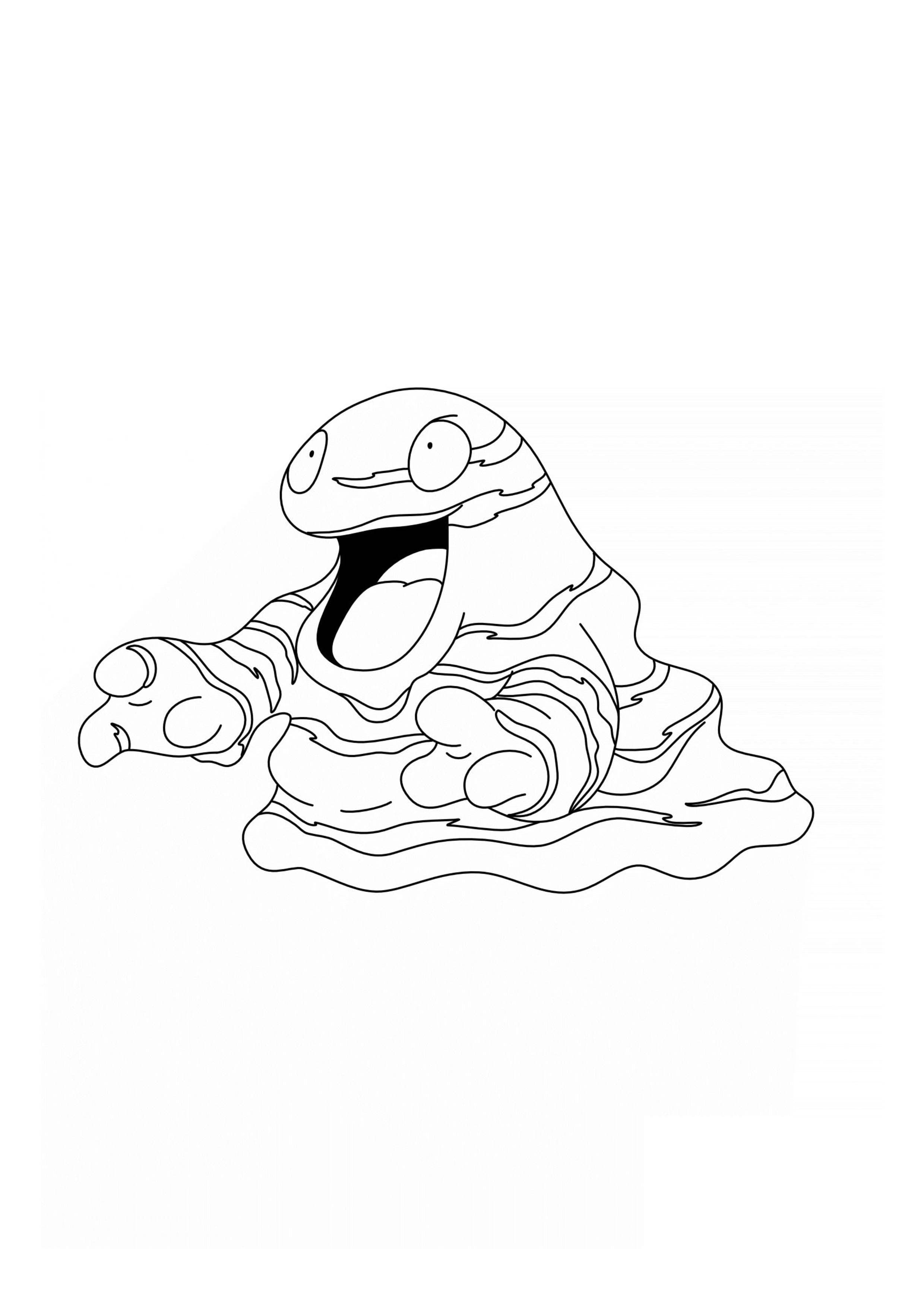 Página para colorear Grimer (A4) para imprimir