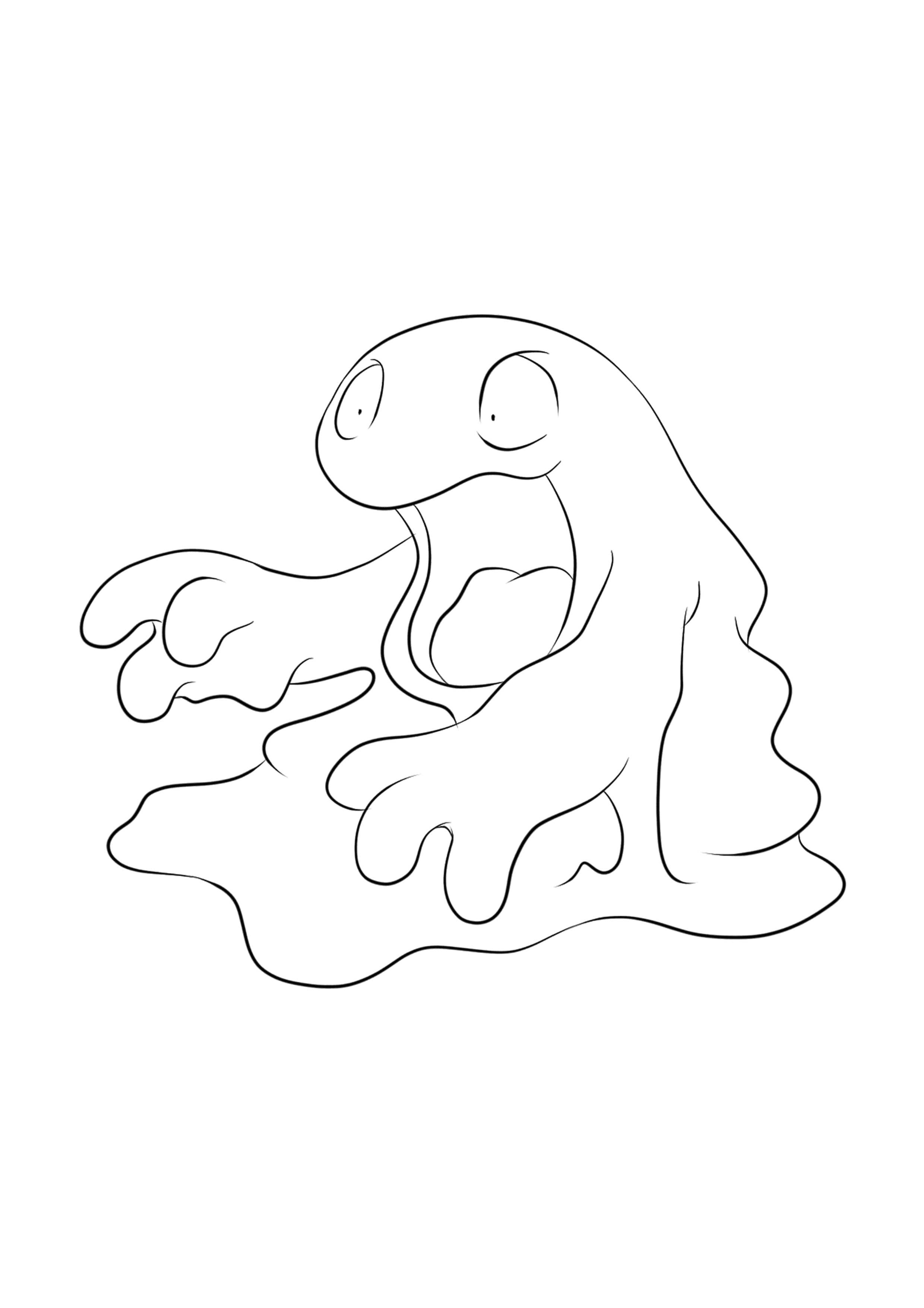 Página para colorear Grimer (A4) para imprimir