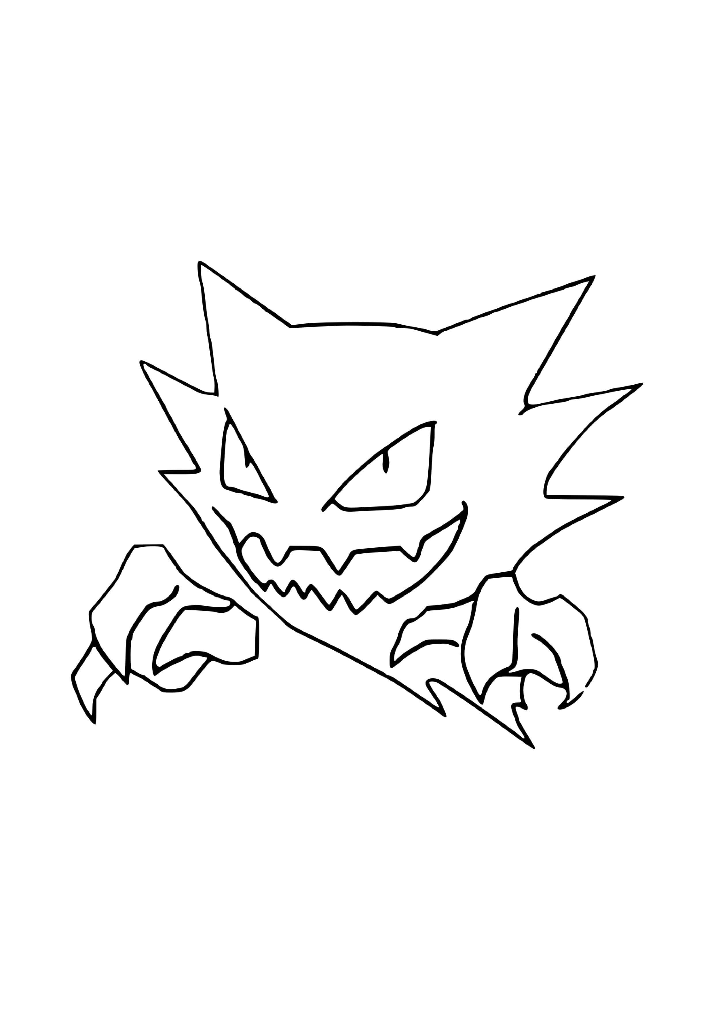 Página para colorear Haunter (A4) para imprimir