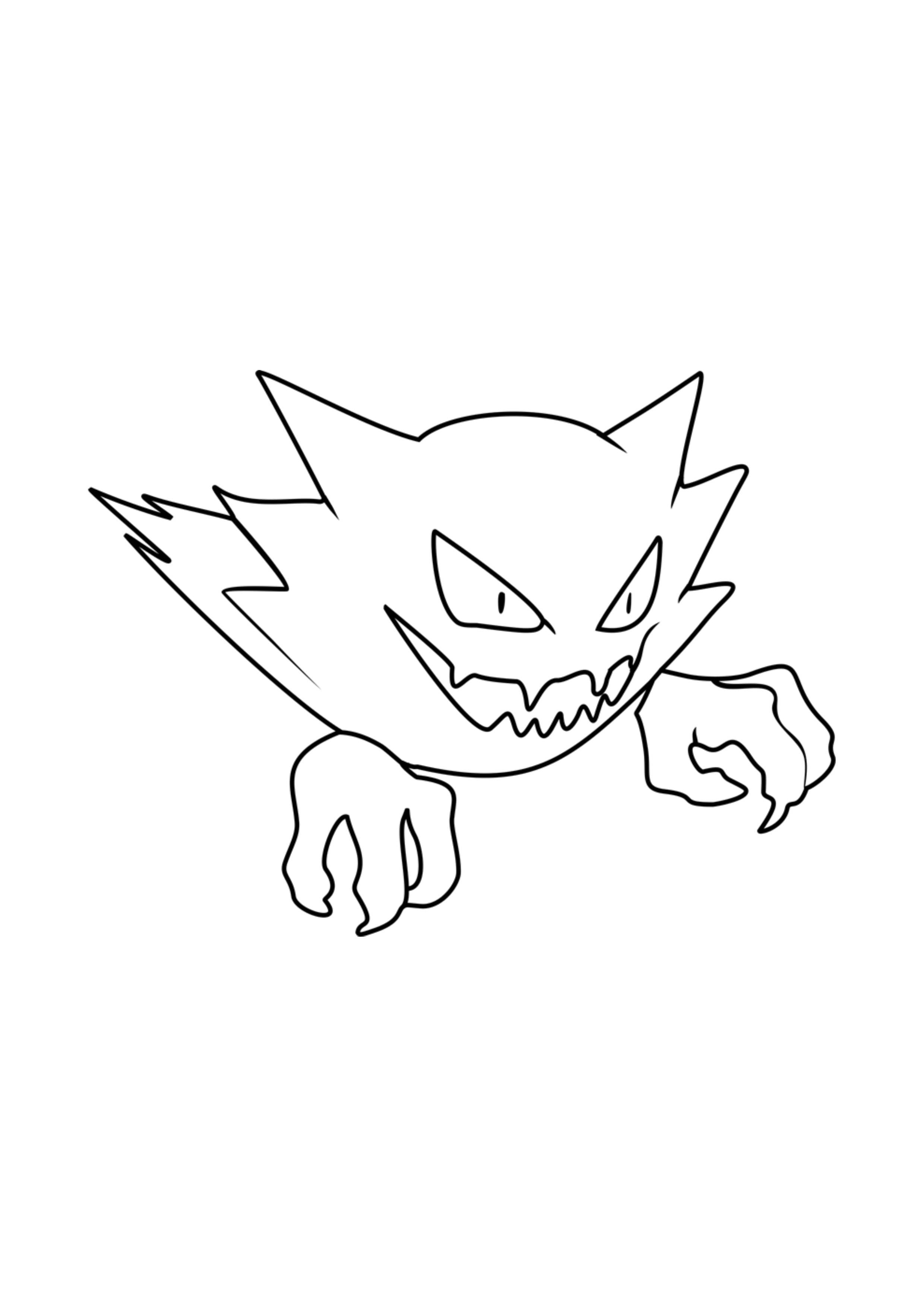Página para colorear Haunter (A4) para imprimir