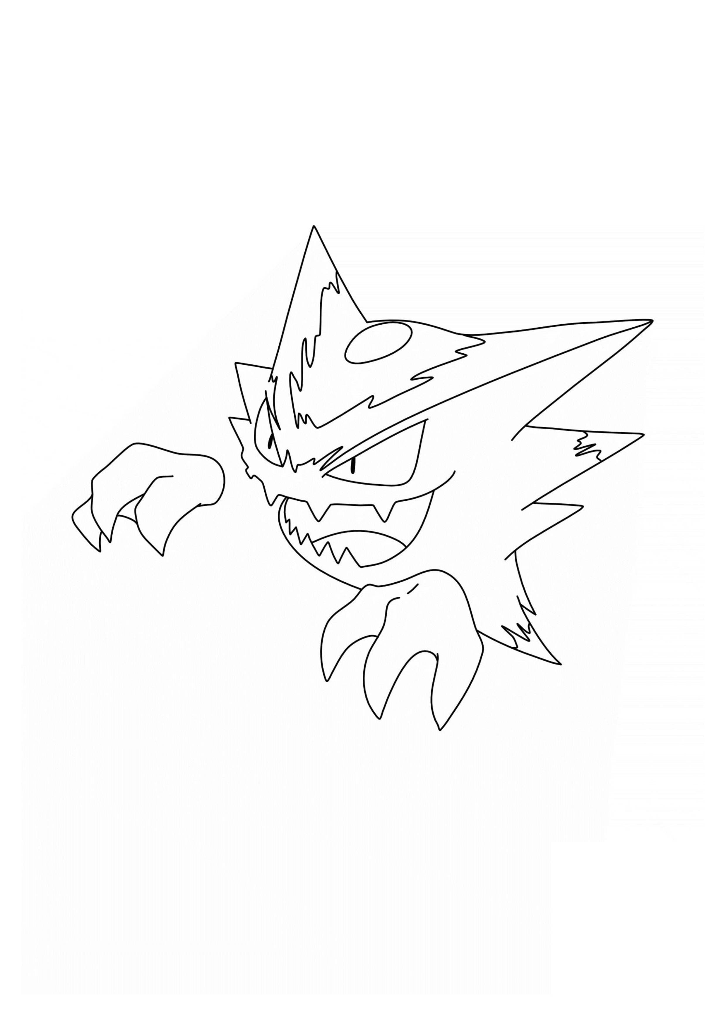Página para colorear Haunter (A4) para imprimir