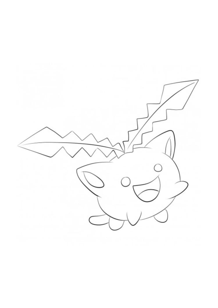 Página para colorear Hoppip (A4) para imprimir