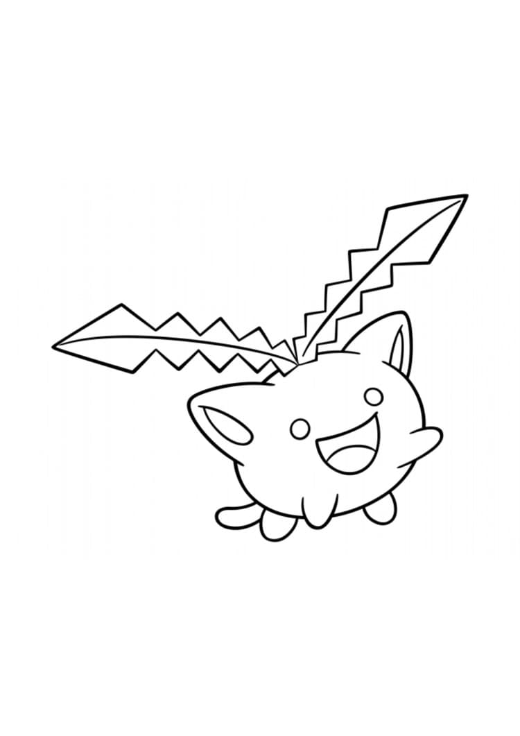 Página para colorear Hoppip (A4) para imprimir