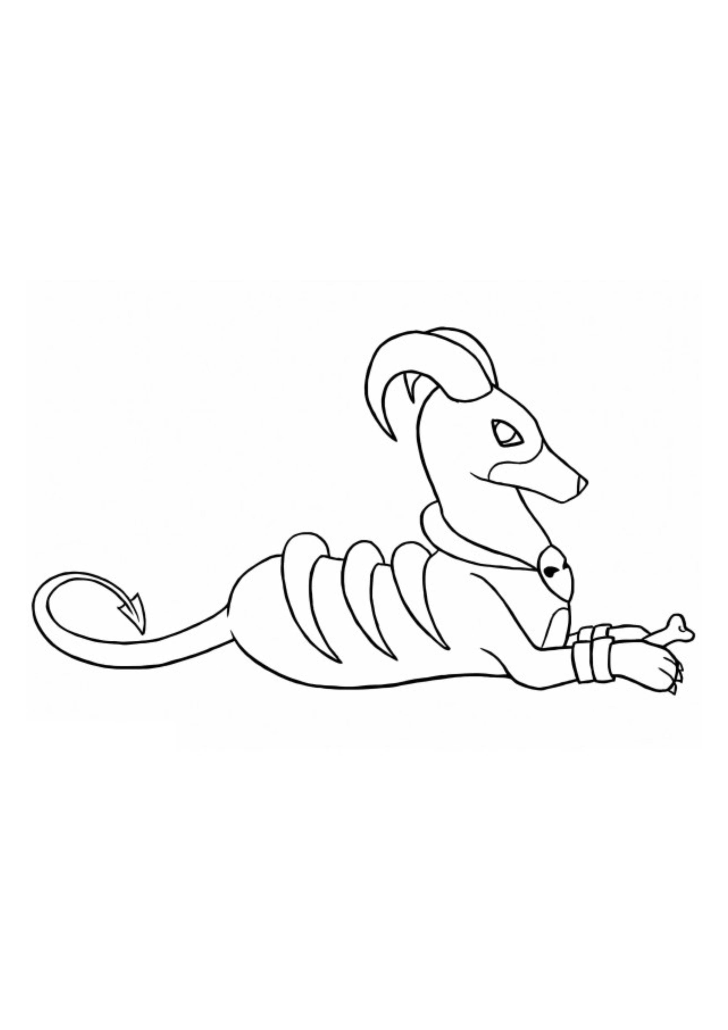 Página para colorear Houndoom (A4) para imprimir