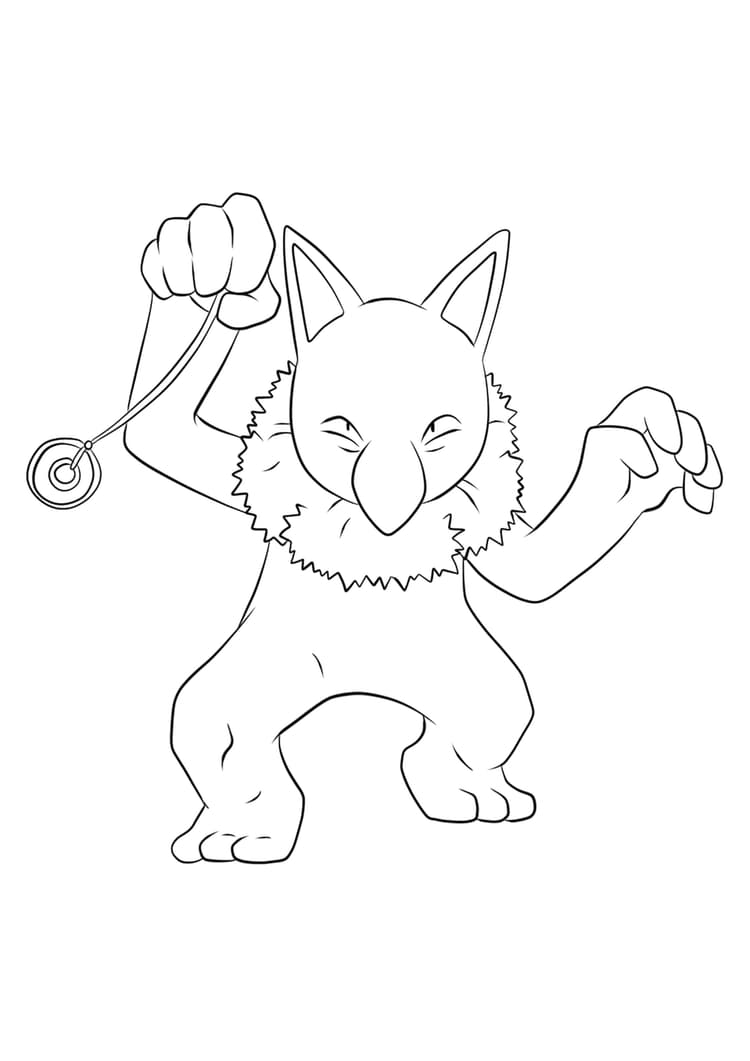 Página para colorear Hypno (A4) para imprimir