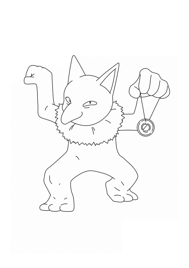 Página para colorear Hypno (A4) para imprimir
