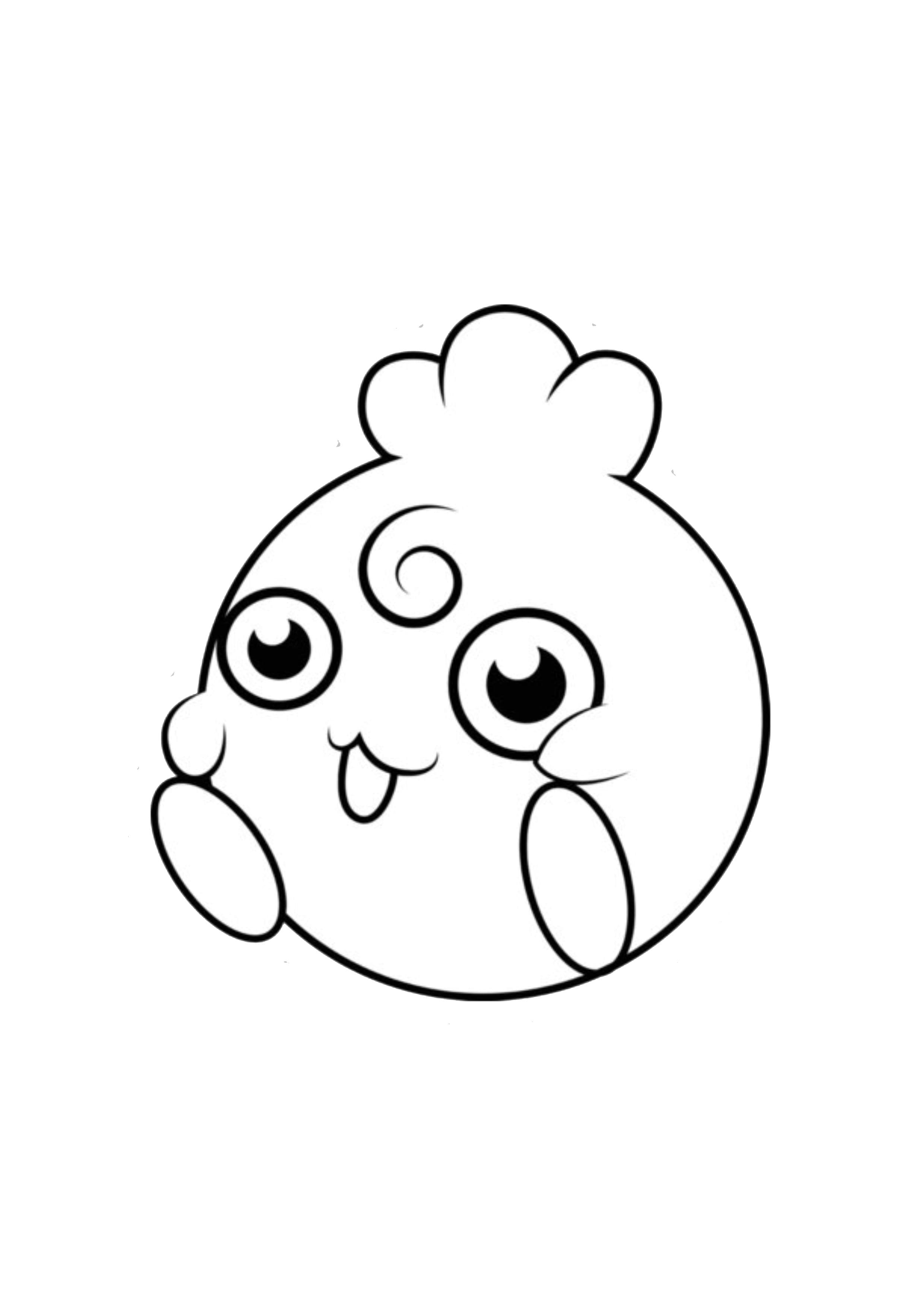Página para colorear Igglybuff (A4) para imprimir
