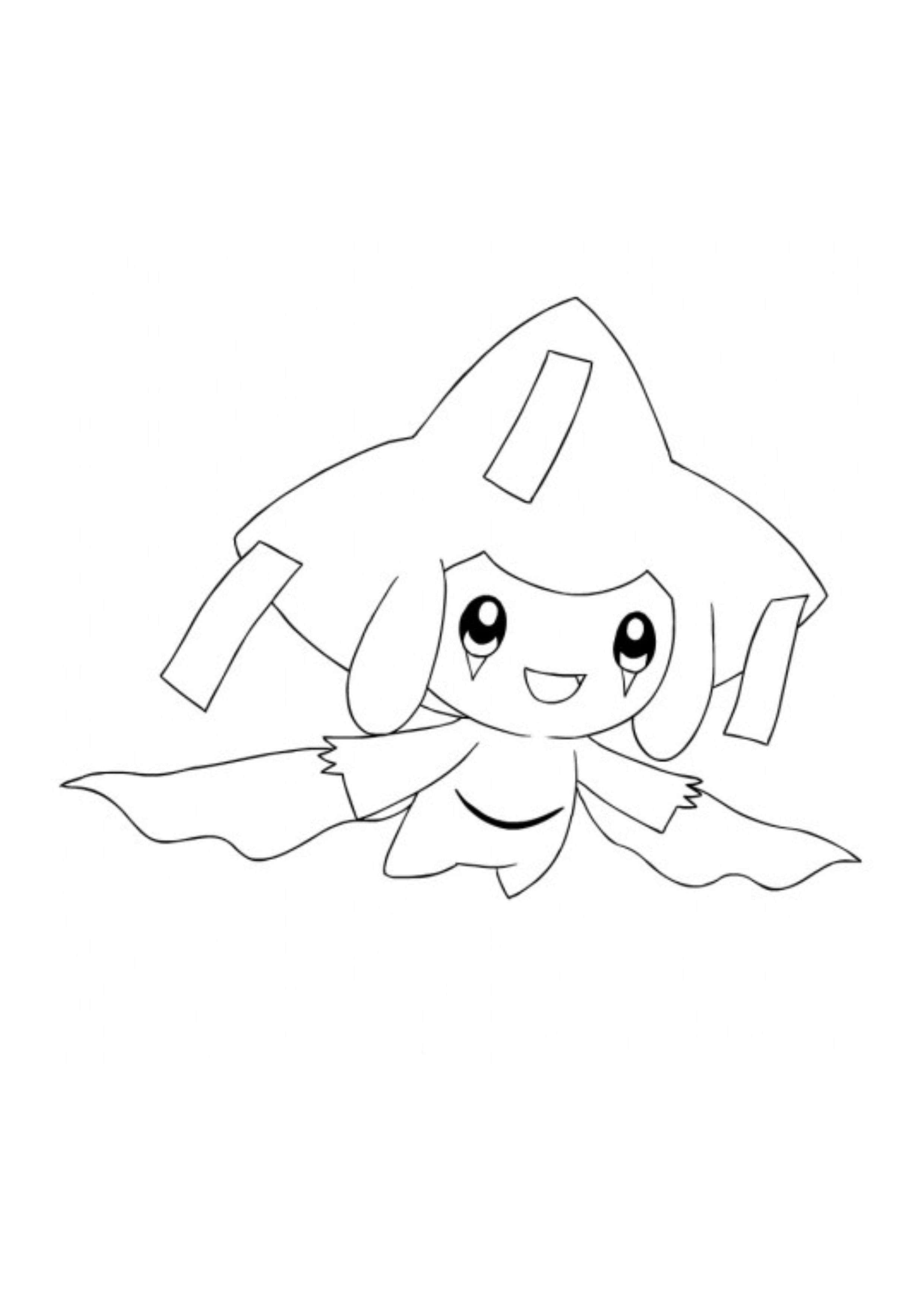 Página para colorear Jirachi (A4) para imprimir