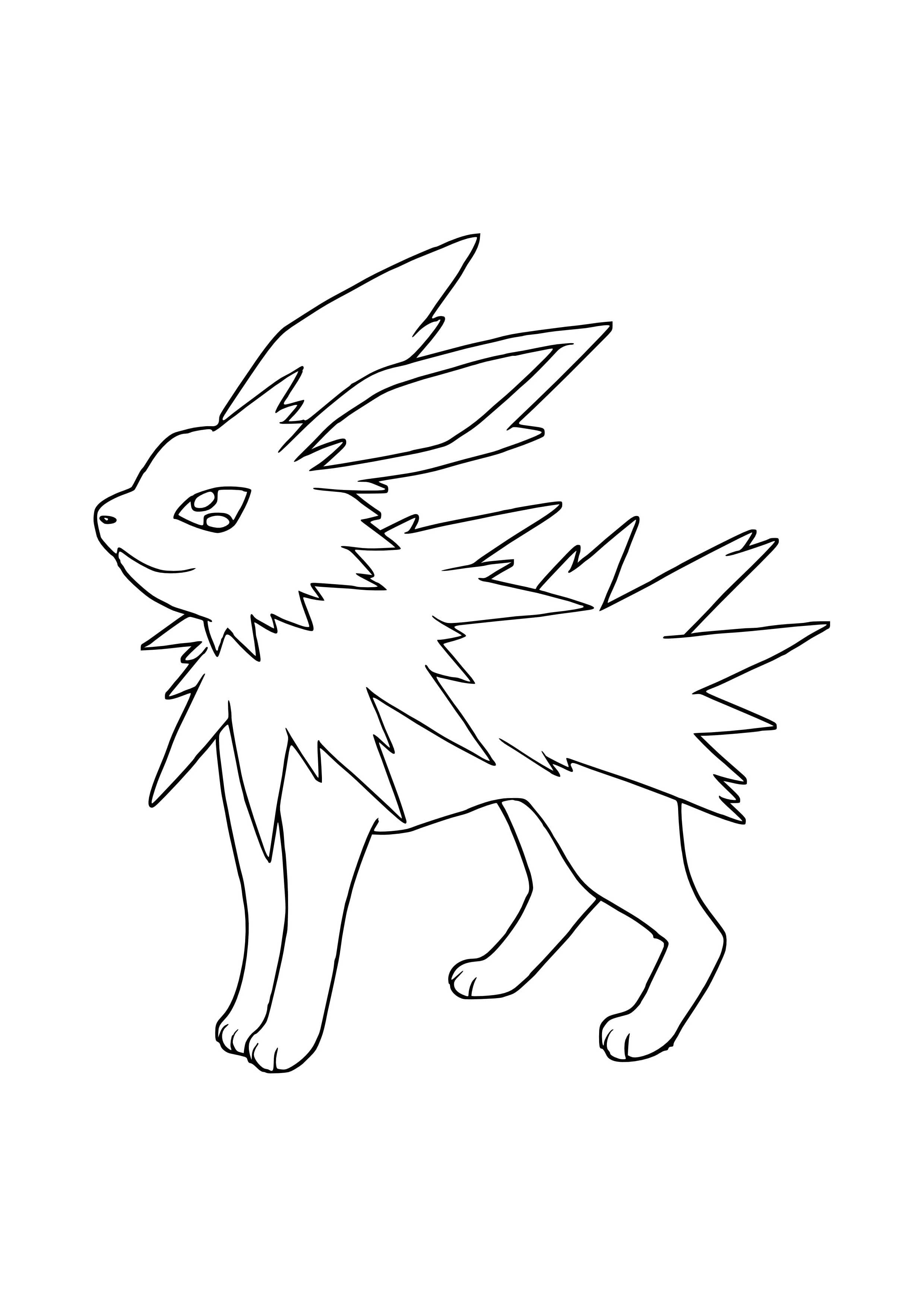 Página para colorear Jolteon (A4) para imprimir