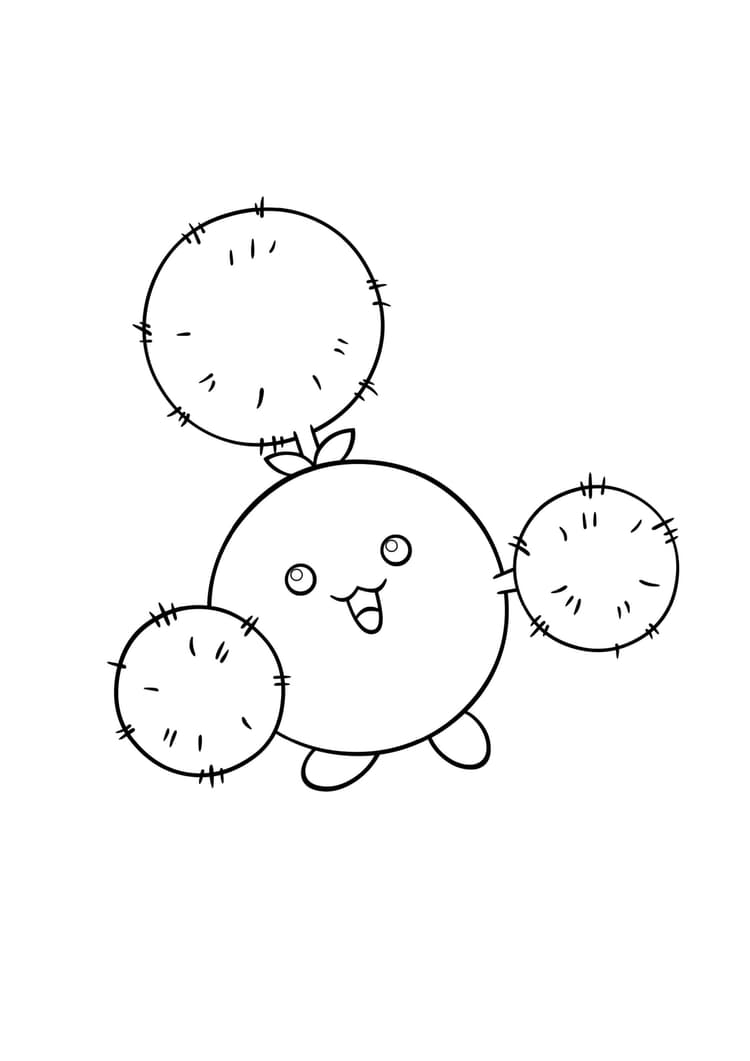 Página para colorear Jumpluff (A4) para imprimir