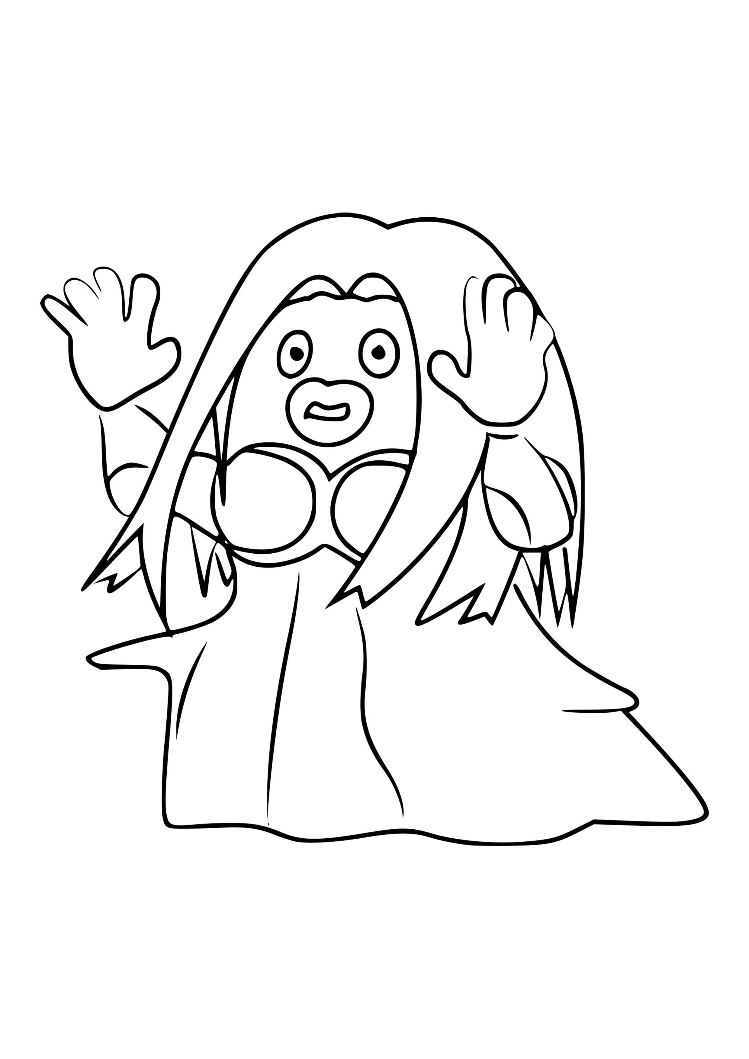 Página para colorear Jynx (A4) para imprimir
