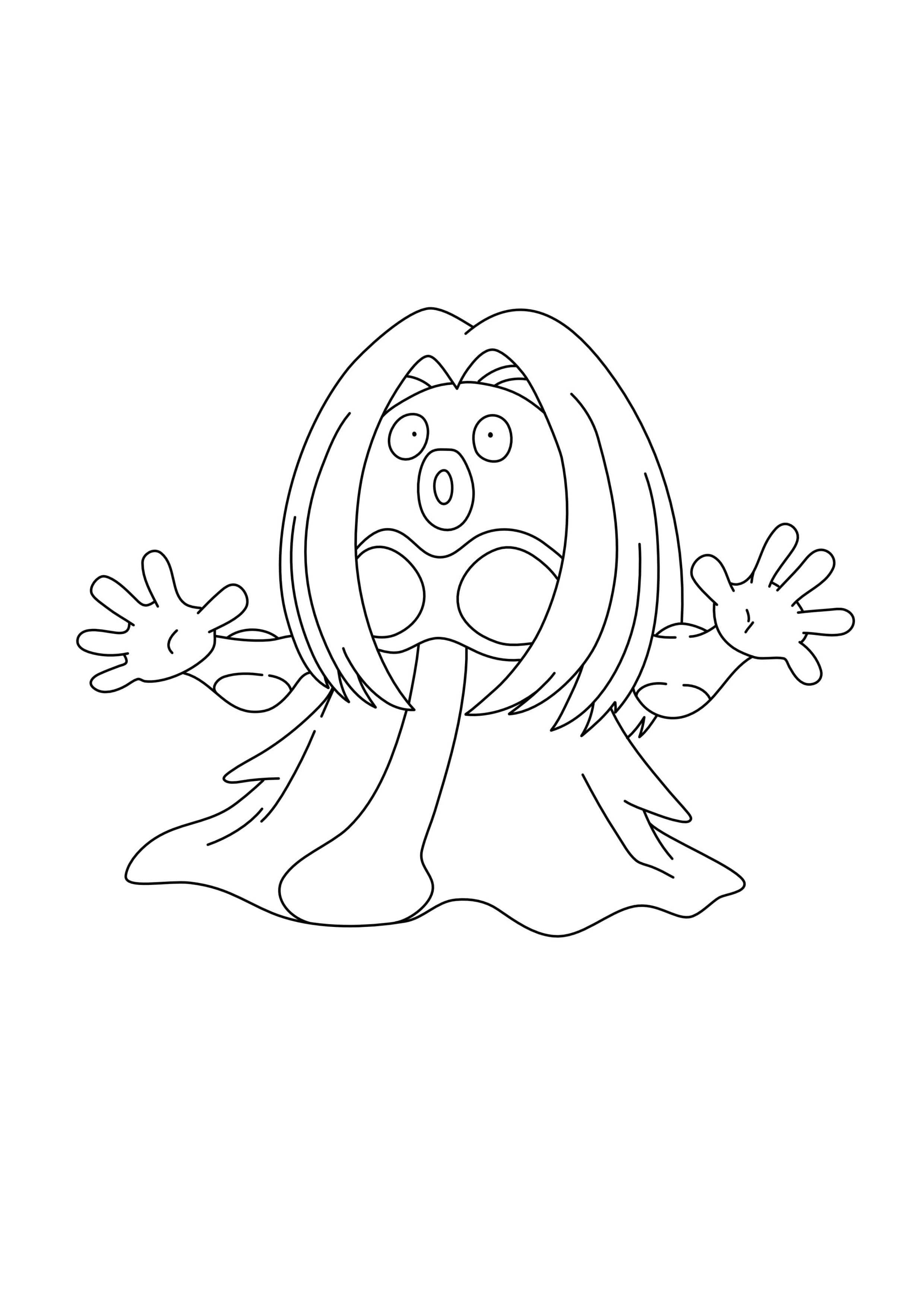 Página para colorear Jynx (A4) para imprimir