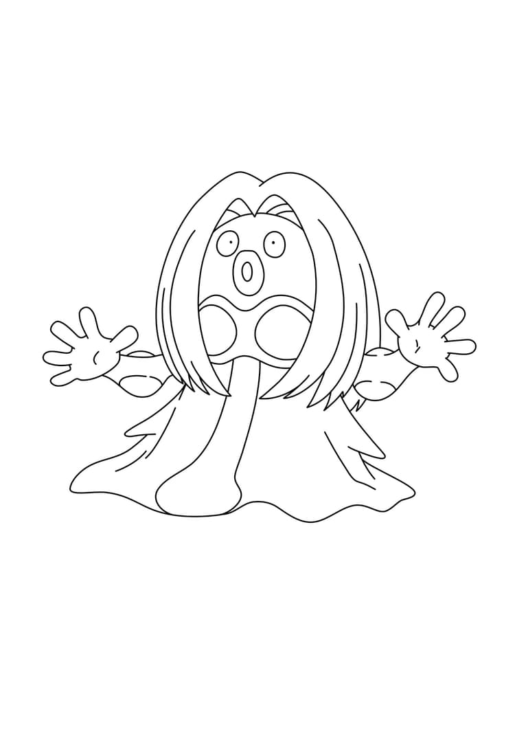 Página para colorear Jynx (A4) para imprimir