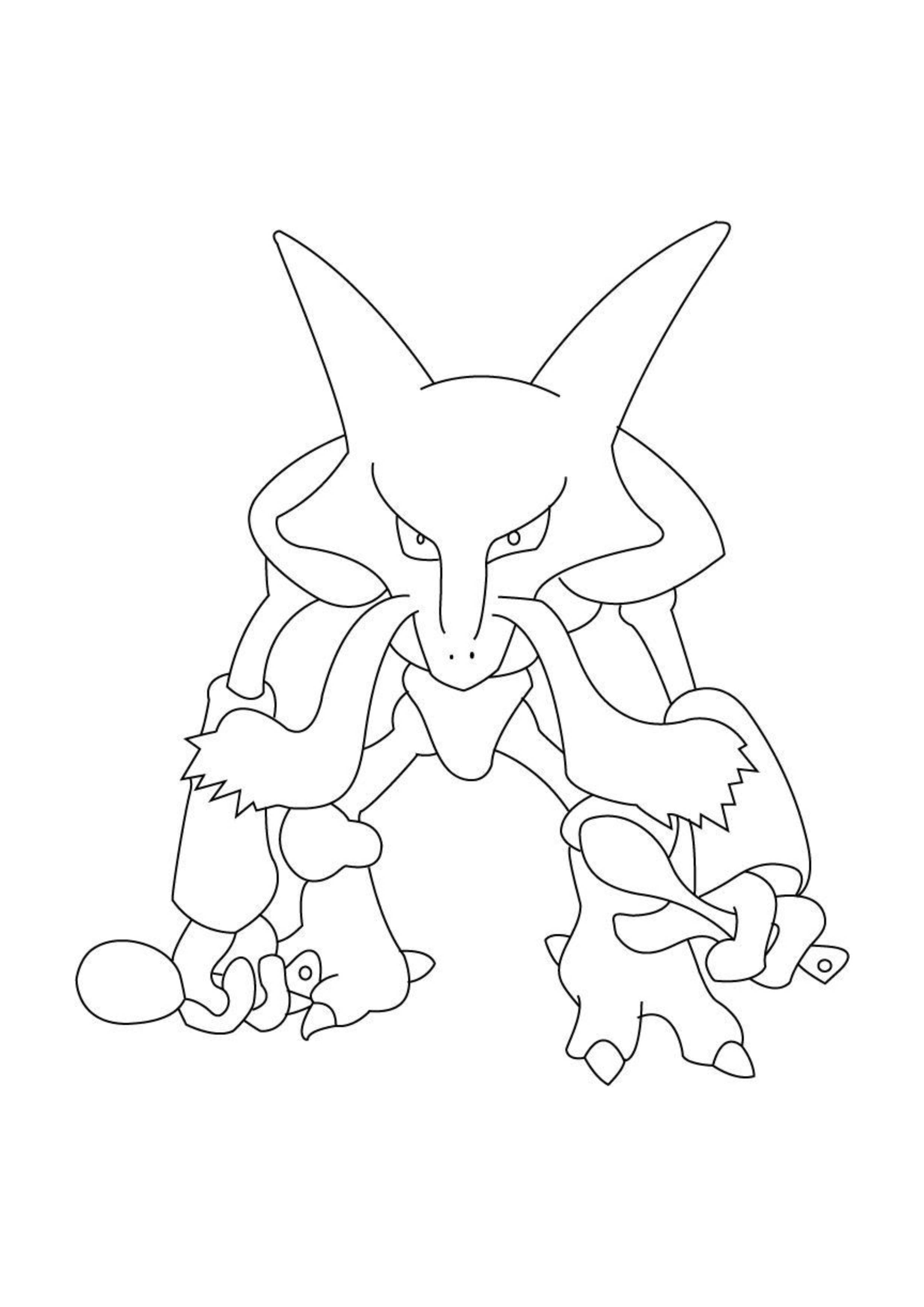 Página para colorear Kadabra (A4) para imprimir