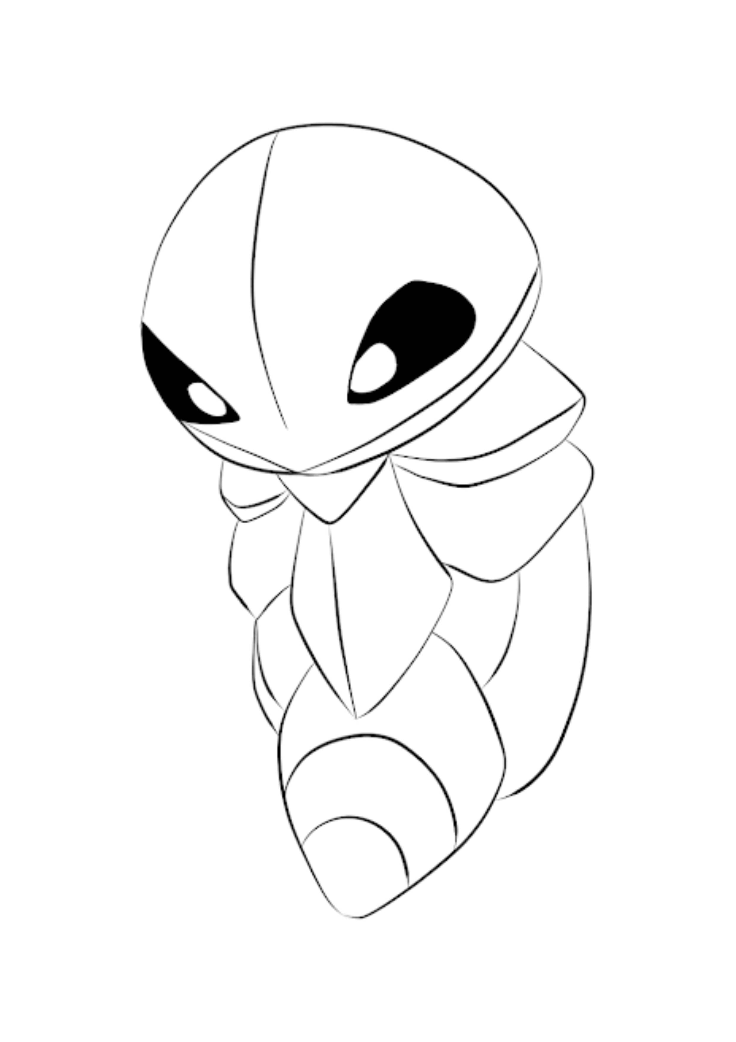 Página para colorear Kakuna (A4) para imprimir