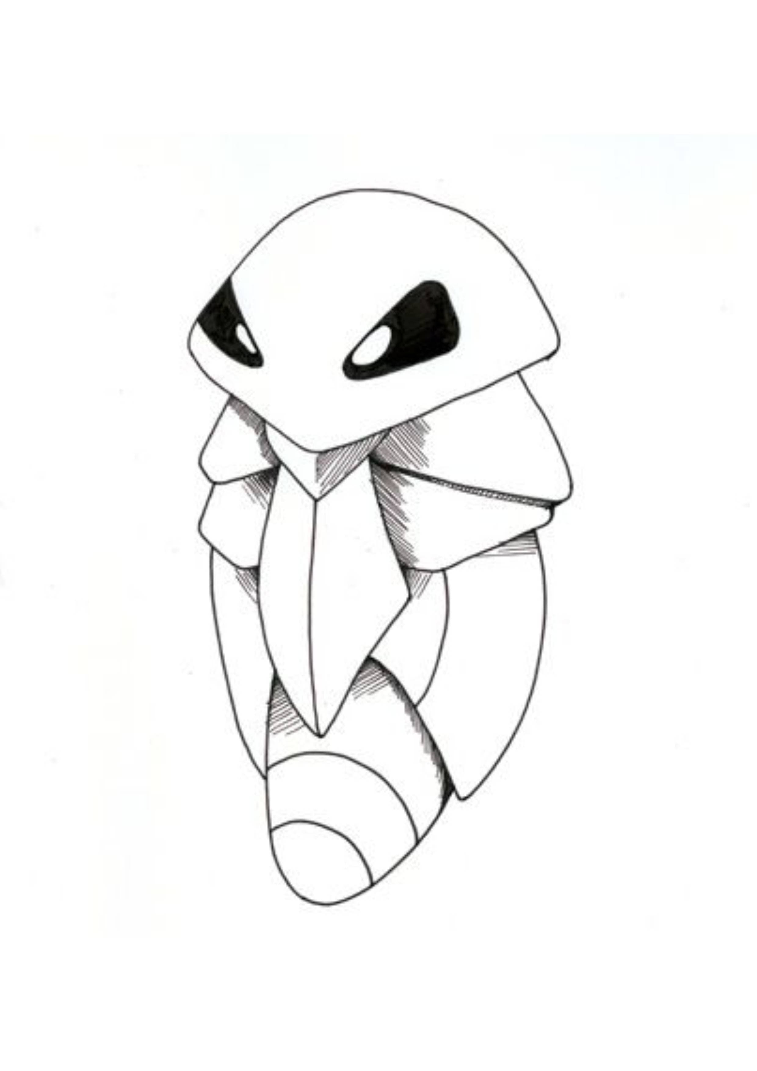 Página para colorear Kakuna (A4) para imprimir