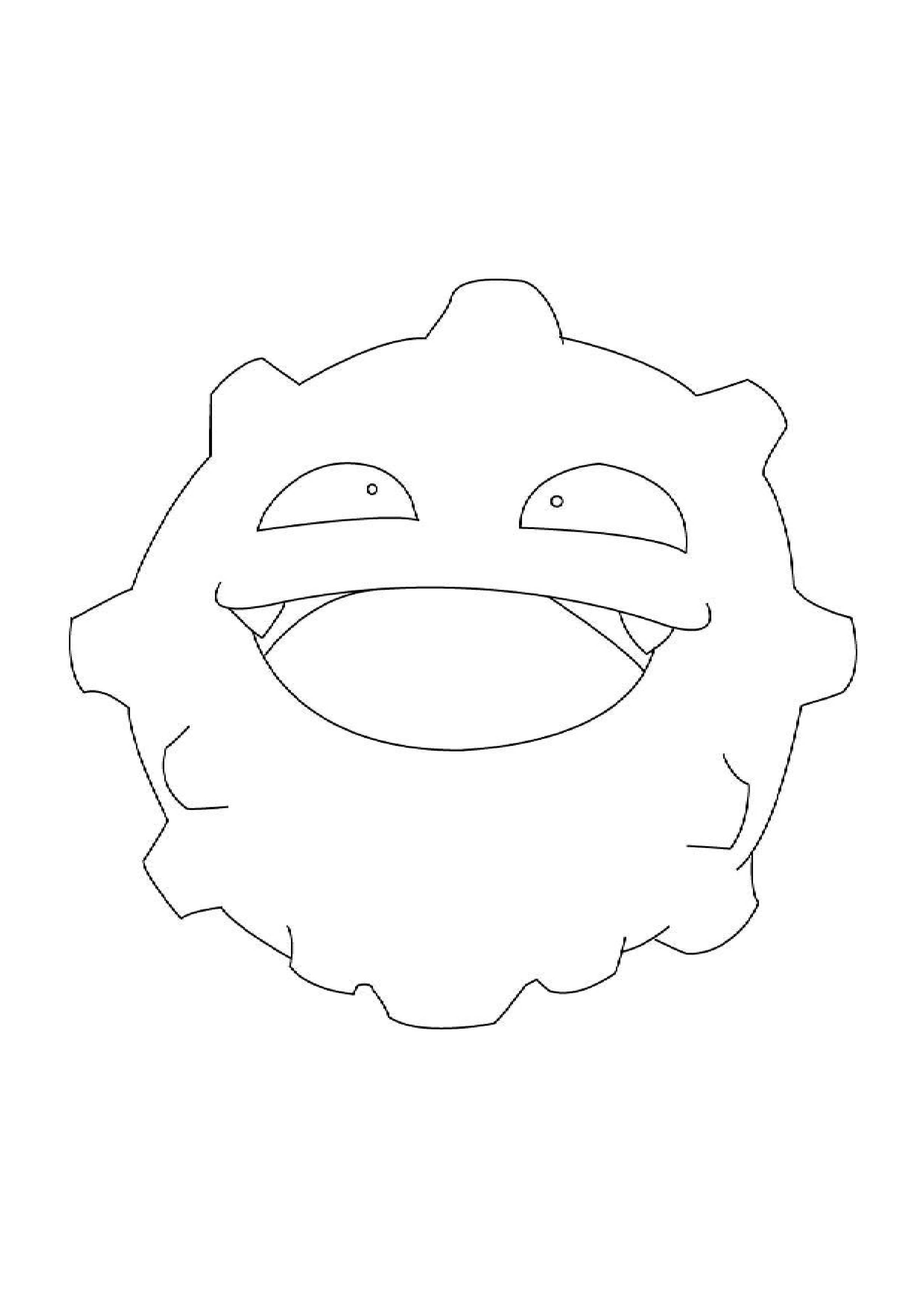 Página para colorear Koffing (A4) para imprimir