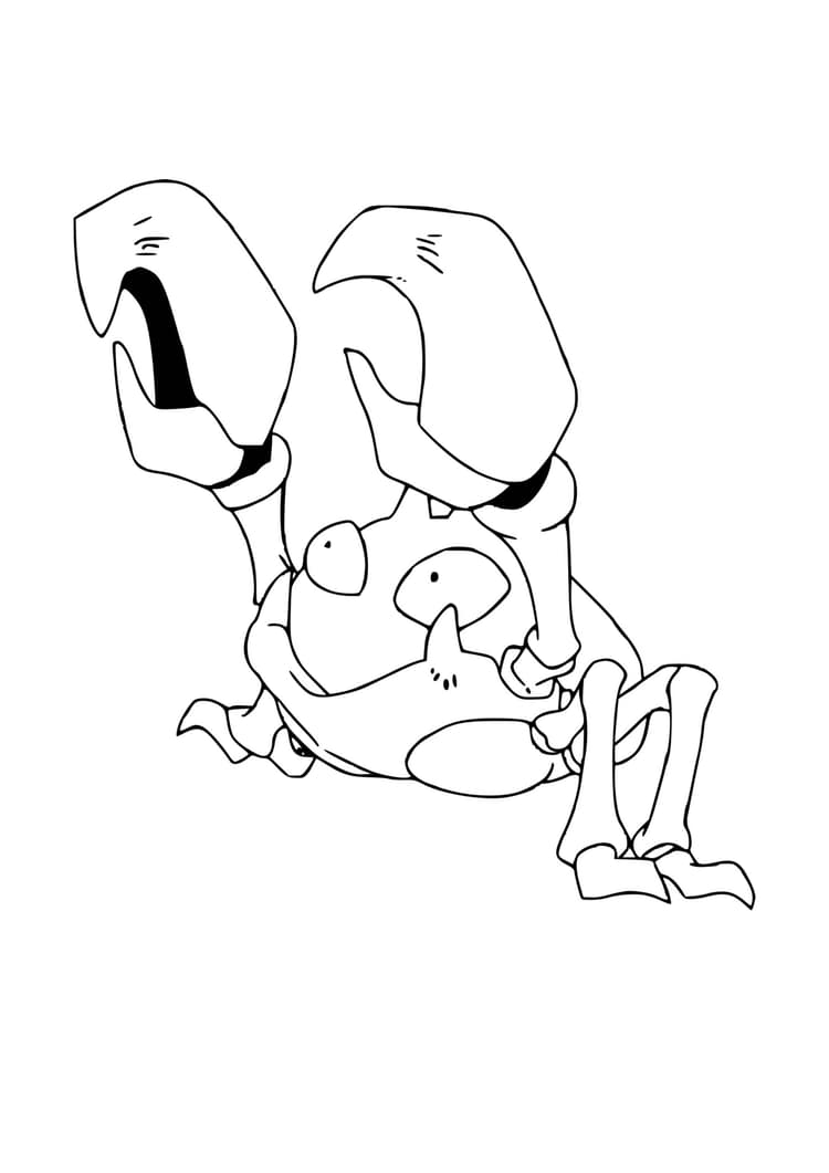 Página para colorear Krabby (A4) para imprimir