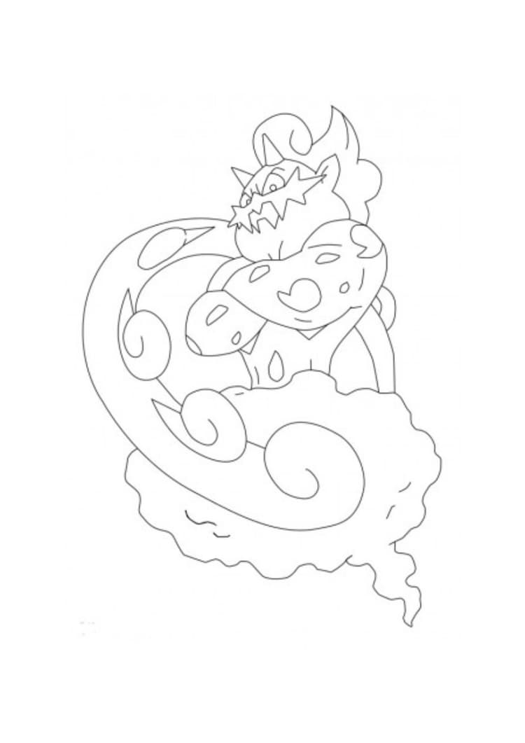 Página para colorear Landorus (A4) para imprimir