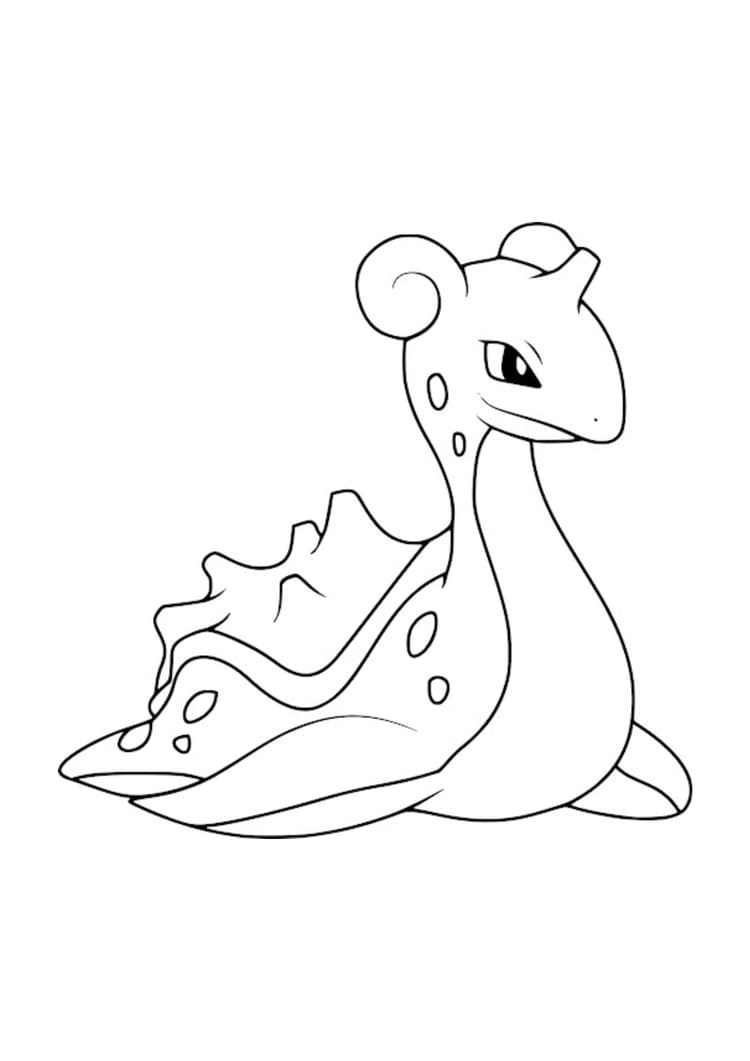 Página para colorear Lapras (A4) para imprimir