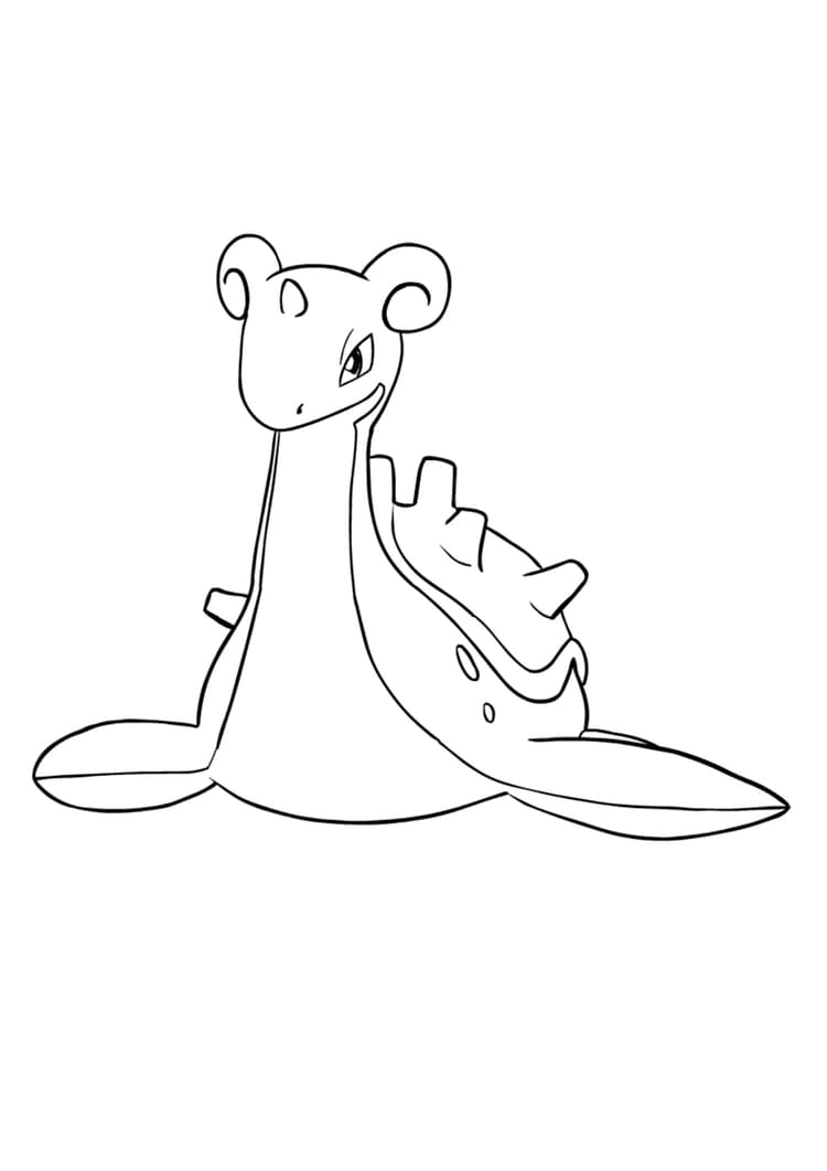 Página para colorear Lapras (A4) para imprimir