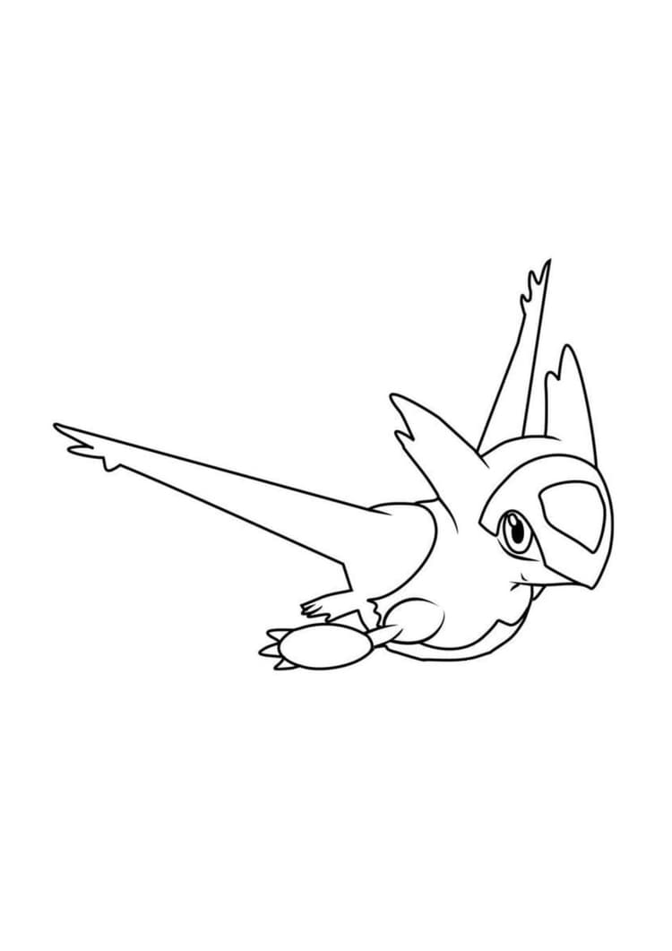 Página para colorear Latias (A4) para imprimir