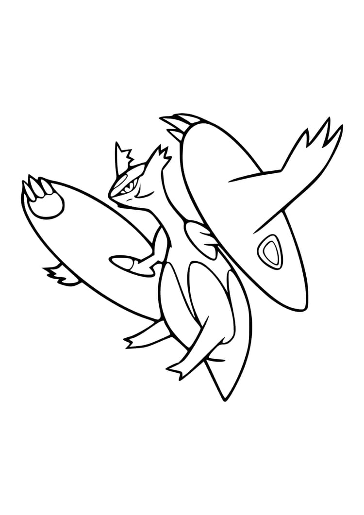 Página para colorear Latias (A4) para imprimir