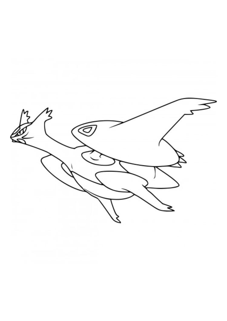 Página para colorear Latios (A4) para imprimir