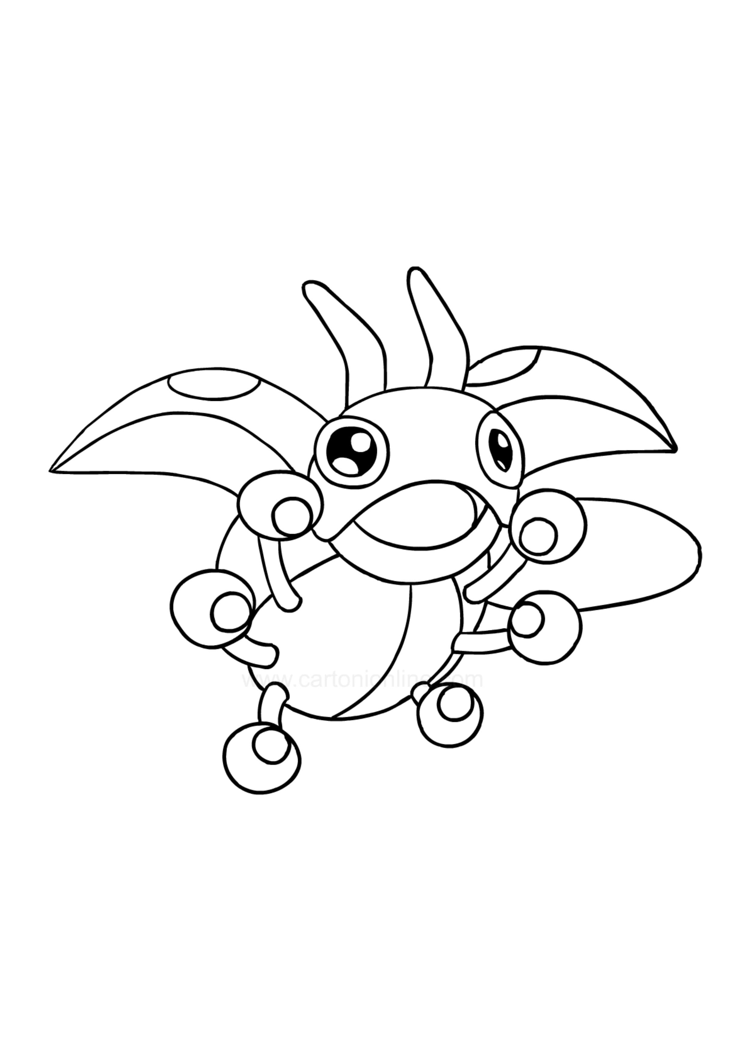 Página para colorear Ledyba (A4) para imprimir