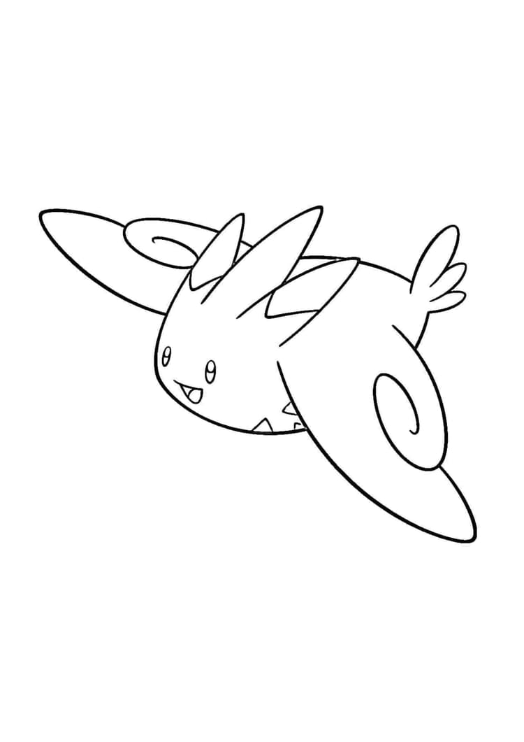 Página para colorear Lucario (A4) para imprimir