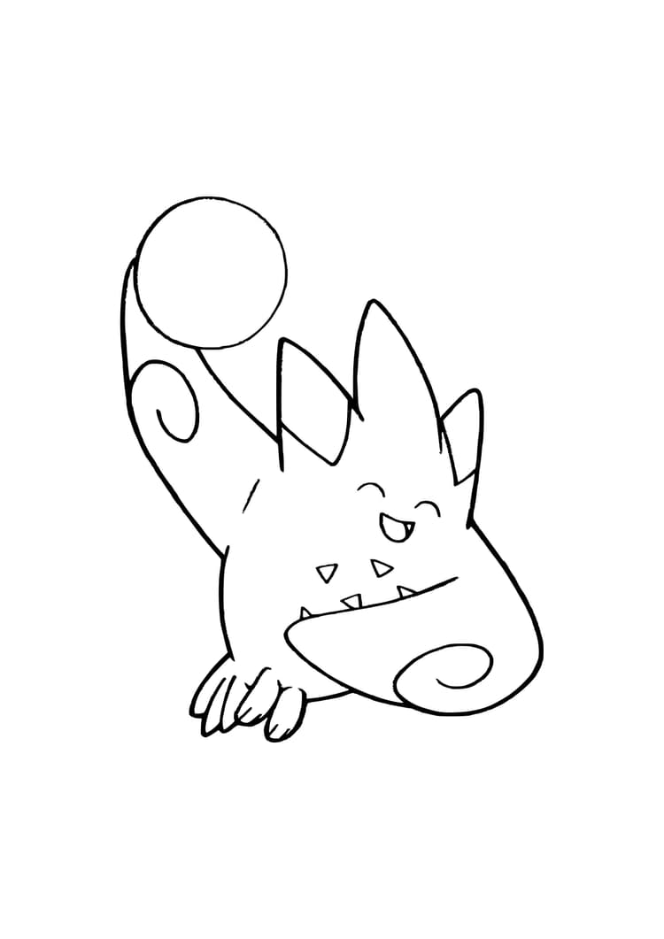 Página para colorear Lucario (A4) para imprimir