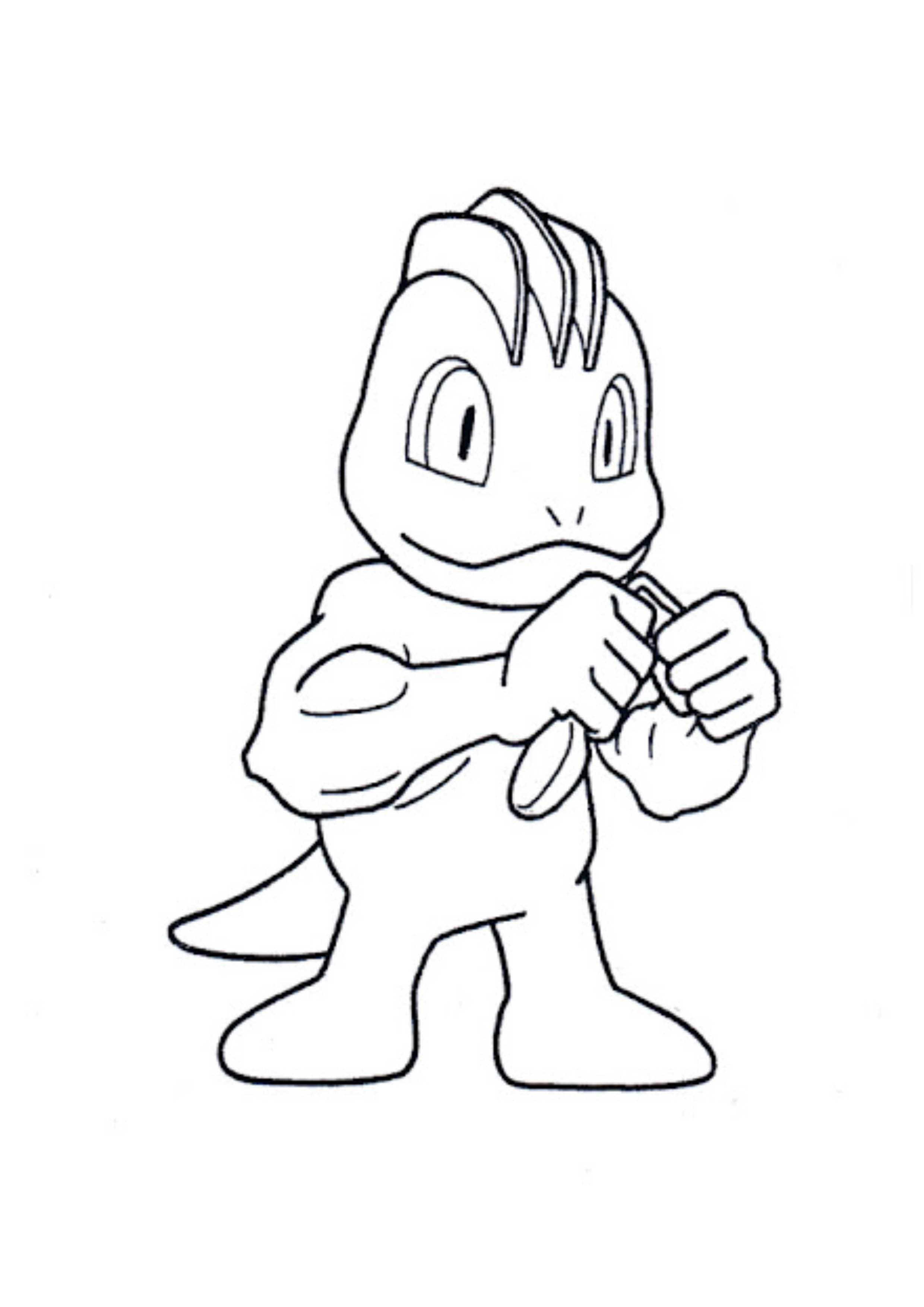Página para colorear Machop (A4) para imprimir