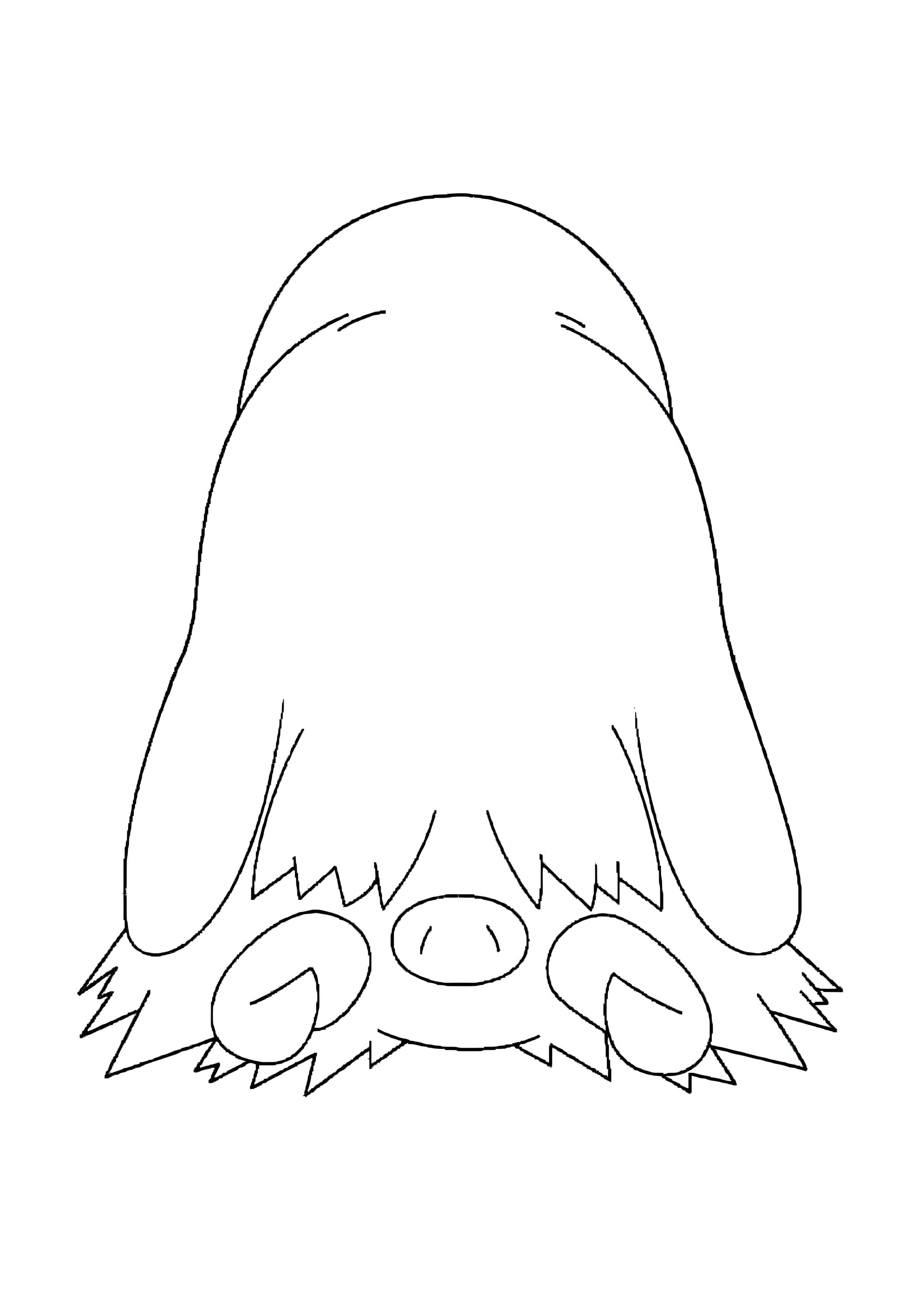 Página para colorear Mamoswine (A4) para imprimir
