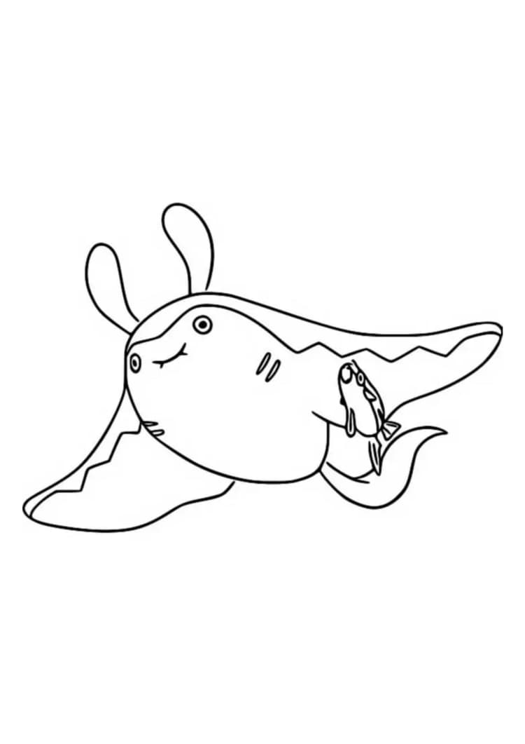 Página para colorear Mantine (A4) para imprimir