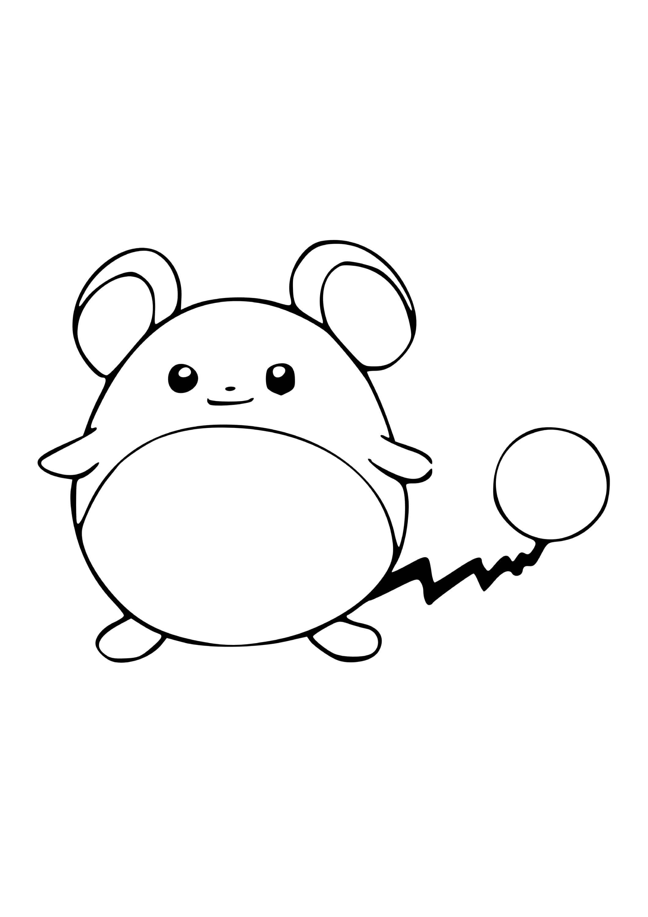 Página para colorear Marill (A4) para imprimir