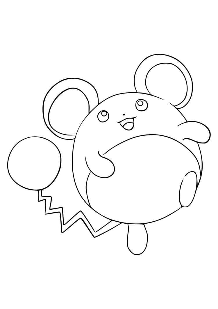 Página para colorear Marill (A4) para imprimir