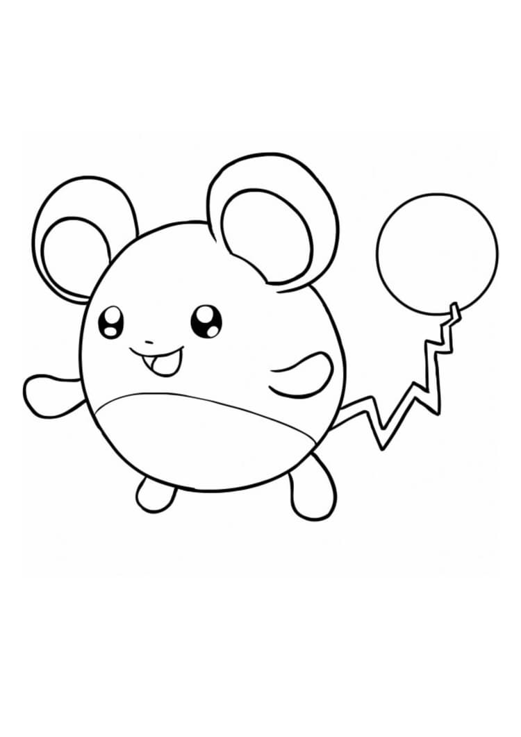Página para colorear Marill (A4) para imprimir