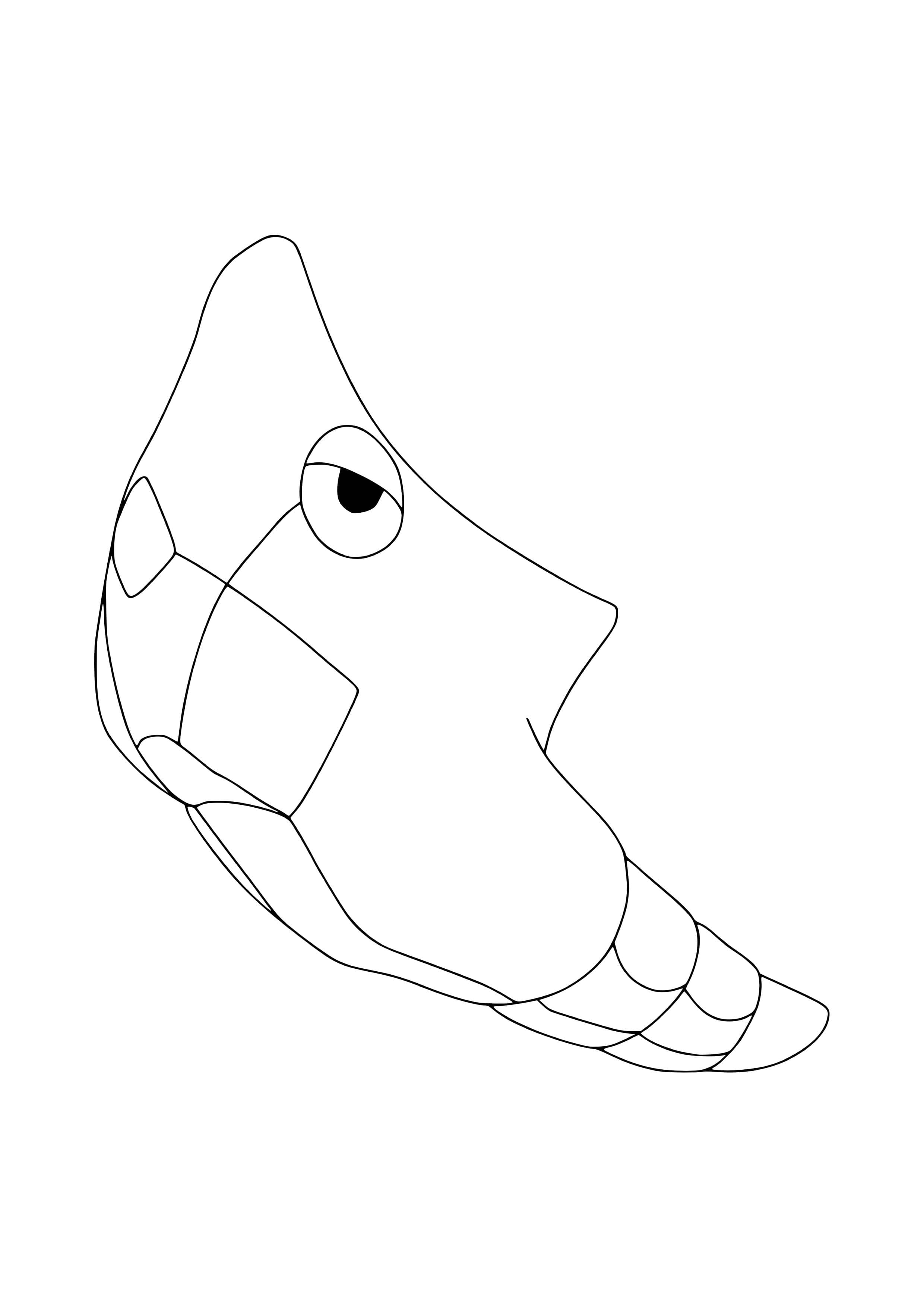 Página para colorear Metapod (A4) para imprimir