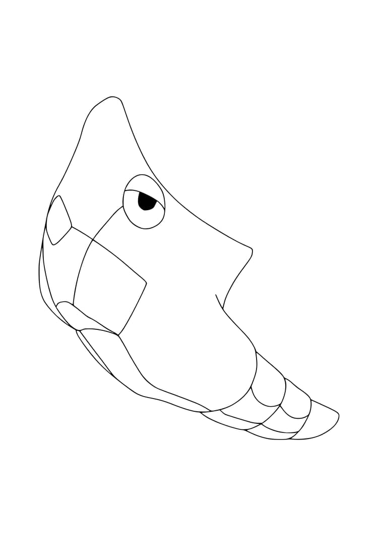 Página para colorear Metapod (A4) para imprimir