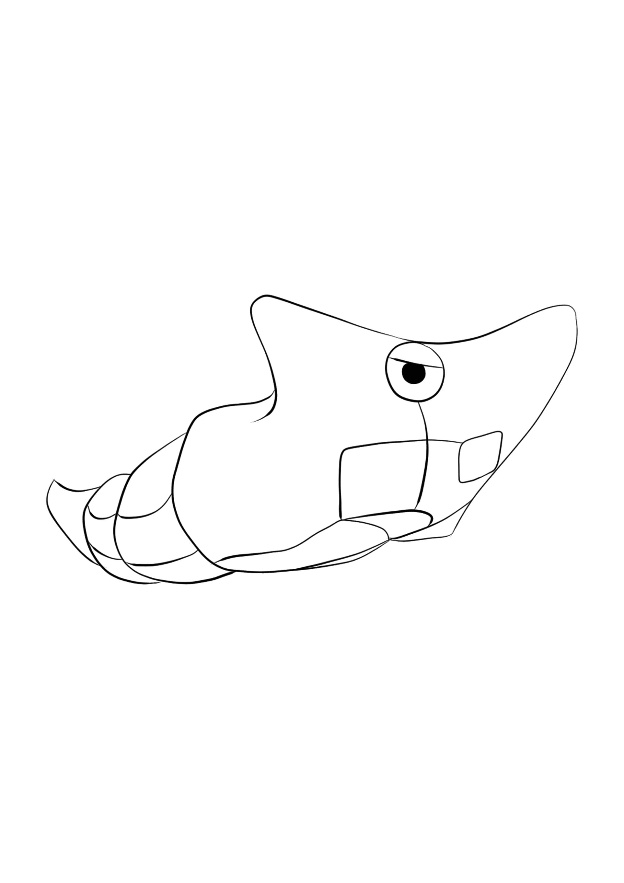 Página para colorear Metapod (A4) para imprimir