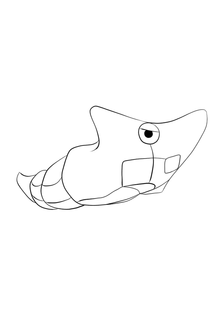 Página para colorear Metapod (A4) para imprimir