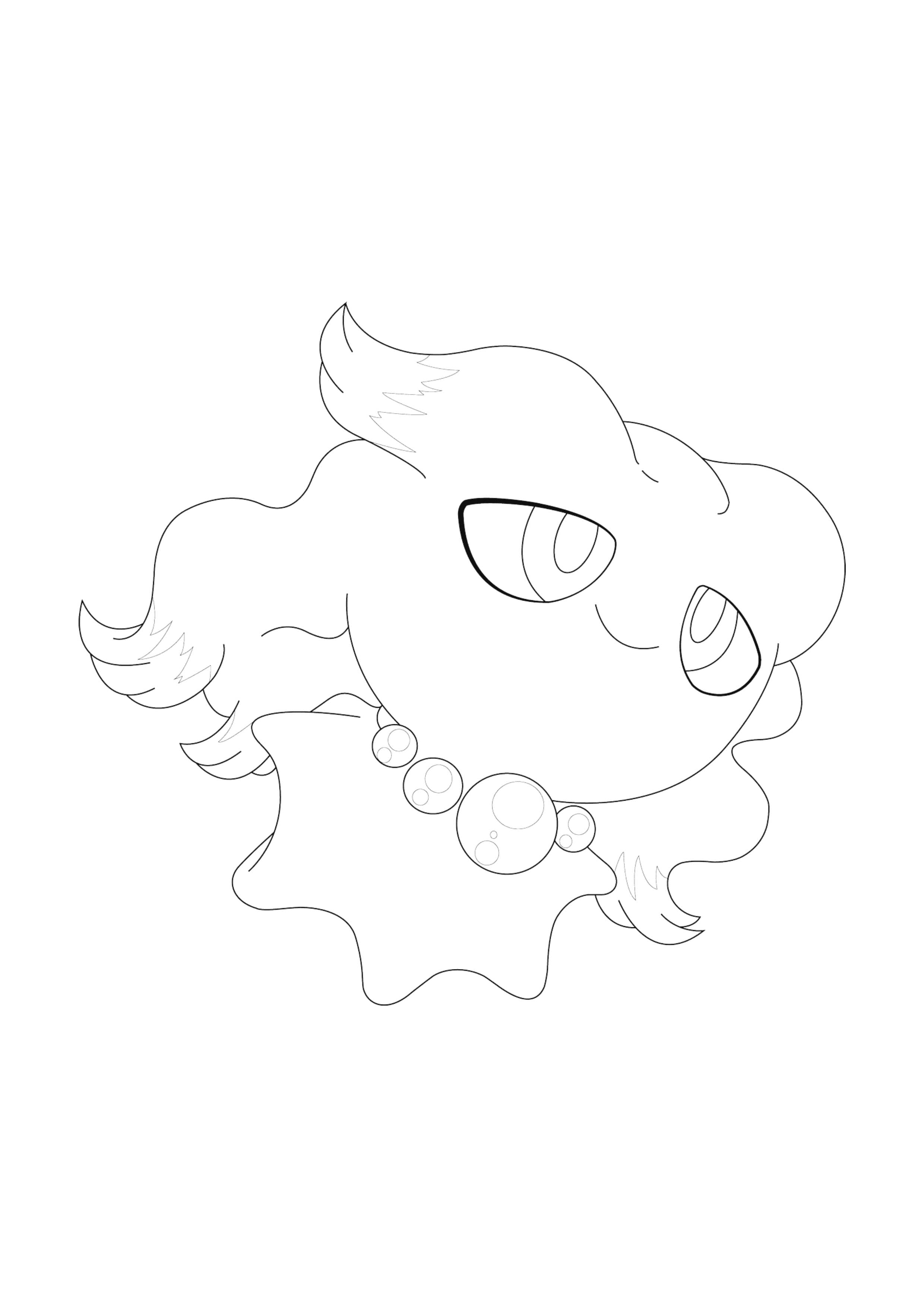 Página para colorear Misdreavus (A4) para imprimir