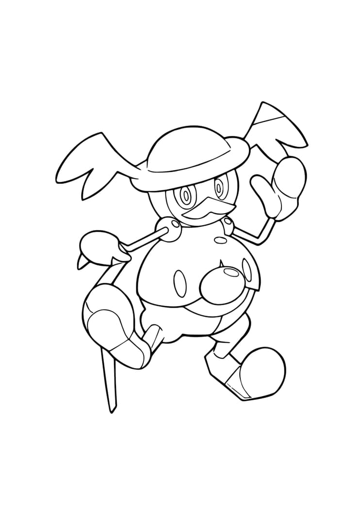 Página para colorear Mr. Rime (A4) para imprimir
