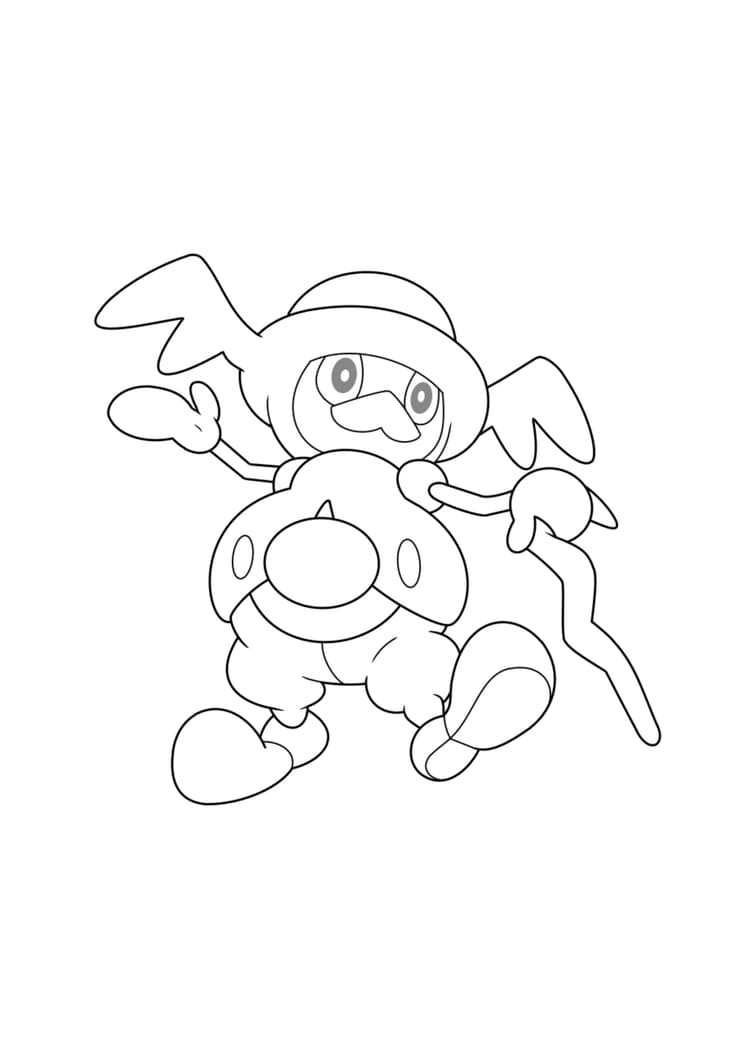 Página para colorear Mr. Rime (A4) para imprimir