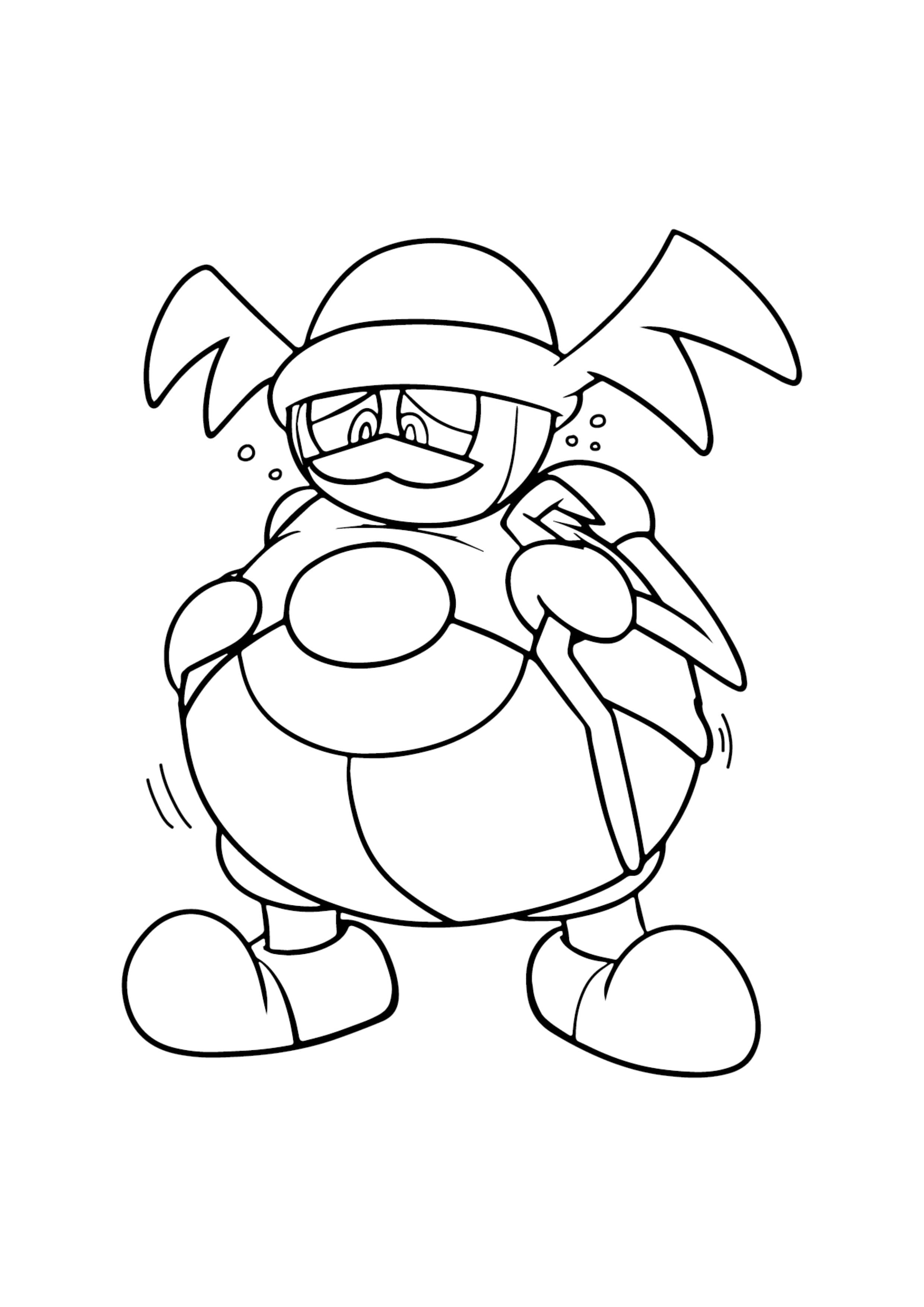 Página para colorear Mr. Rime (A4) para imprimir